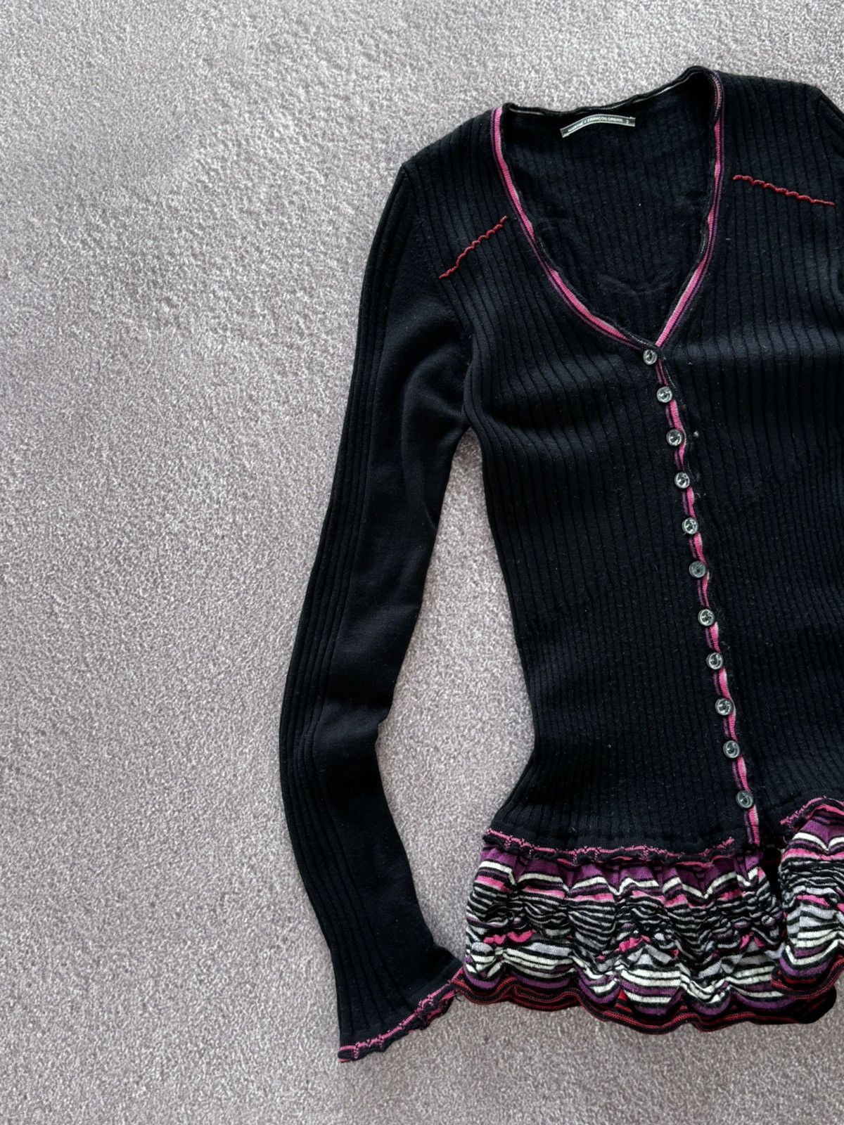 Marithe + Francois Girbaud Vintage Marithe Francois Girbaud Luxury Button Up Cardigan Size S / US 4 / IT 40 - 4 Thumbnail