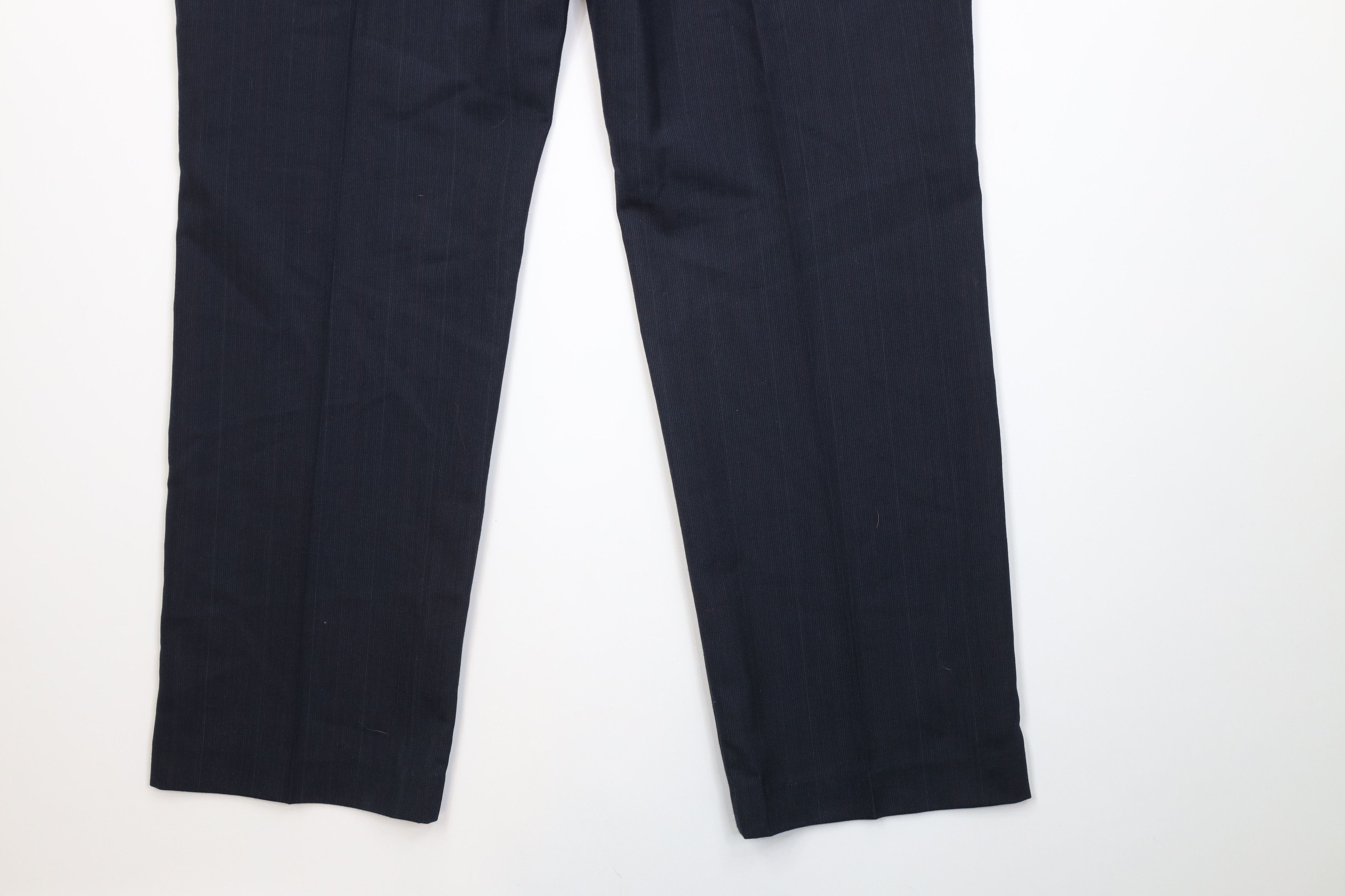 Vintage Vintage 90s Worsted Wool Blend Striped Wide Leg Chino Pants Size US 38 / EU 54 - 14 Thumbnail