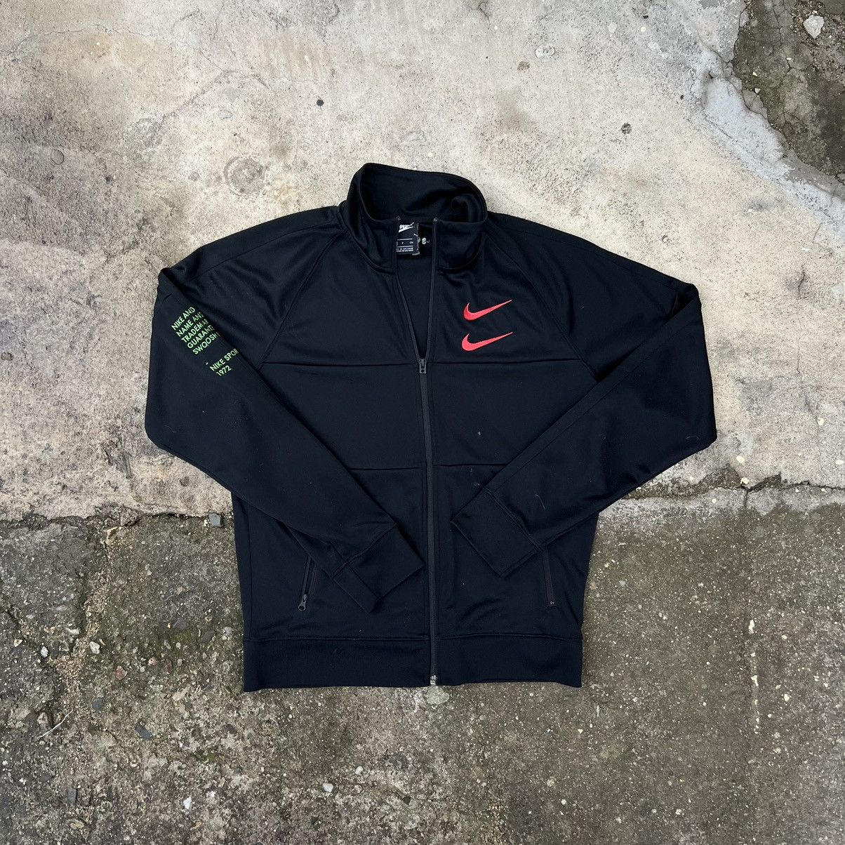 Nike × Vintage Nike Vintage Nylon TrackJacket Windbreaker Mini Swoosh Logo Size US S / EU 44-46 / 1 - 1 Thumbnail