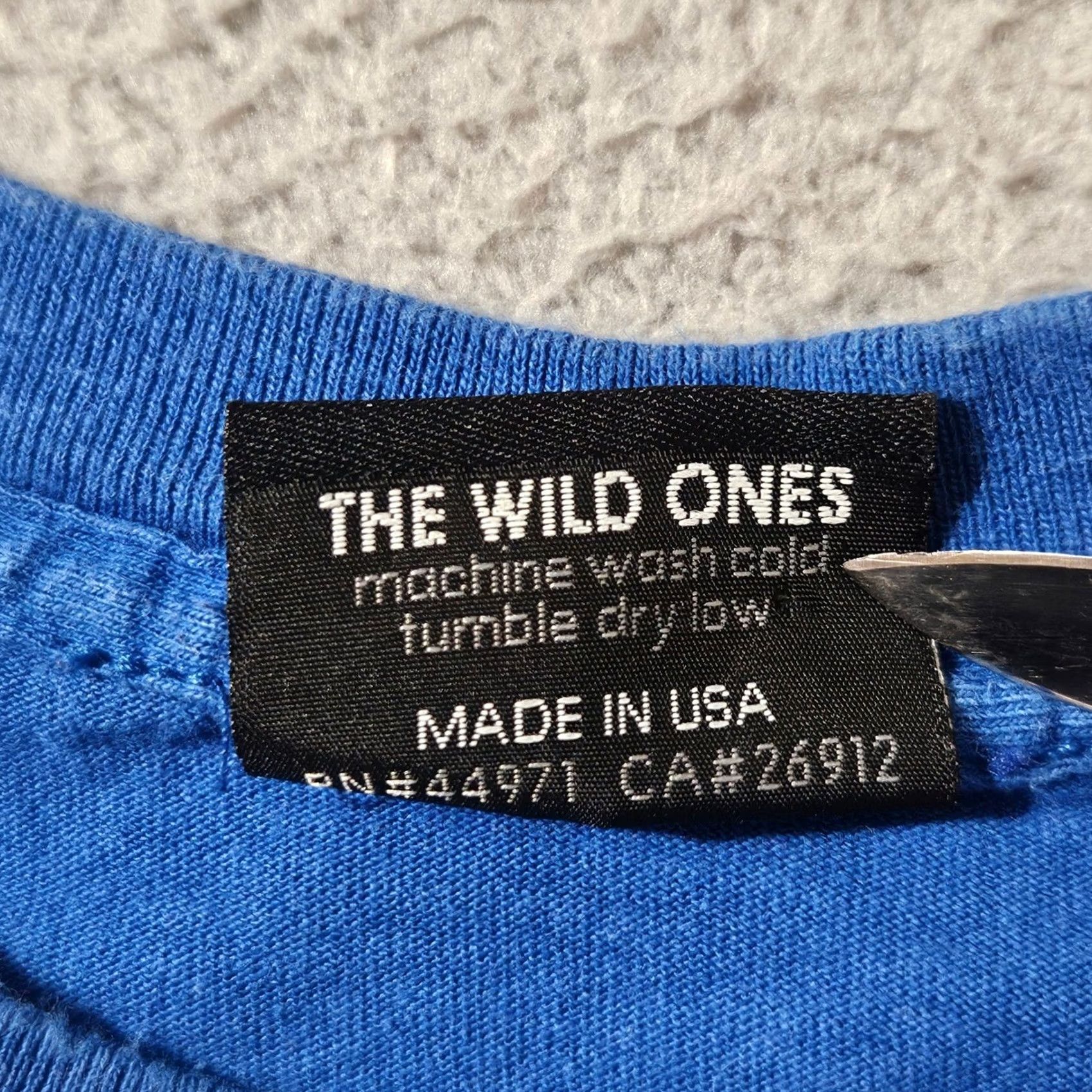 Vintage The Lowest Common Denominator The Wild One TShirt Mens Blue S/S Graphic Small T Shirt Size US S / EU 44-46 / 1 - 4 Thumbnail