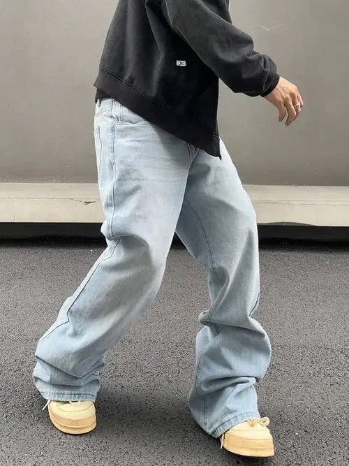Jean Hirose x Anzai Stacked Denim Jeans Drip Hip Hop Size US 32 / EU 48 - 8 Thumbnail