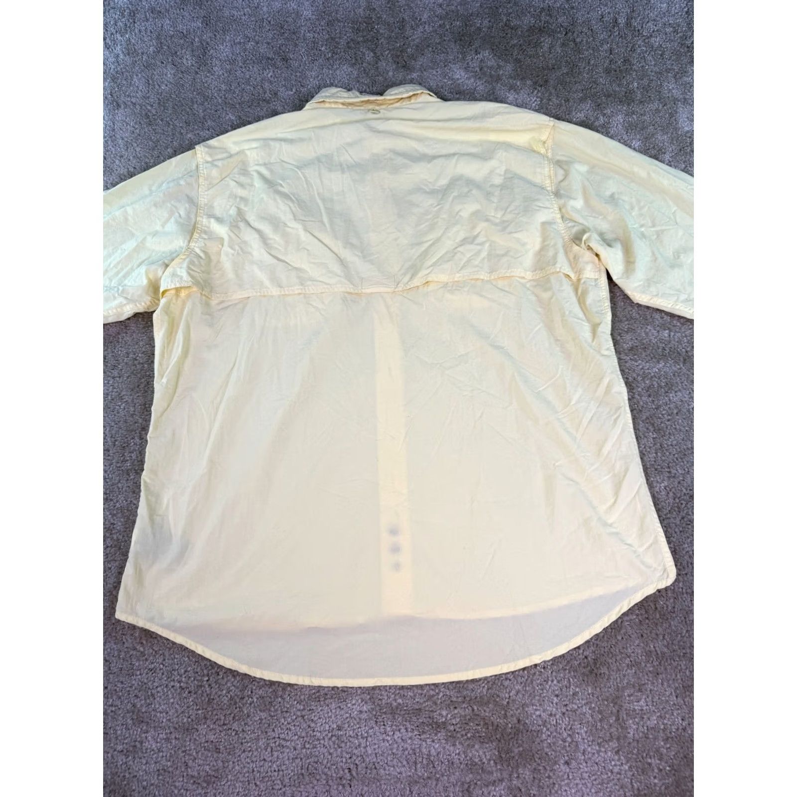 Vintage World Wide Sportsman Yellow Fishing Shirt XL Lightweight Button-Up Collared Long Sleeve Men's Size US XL / EU 56 / 4 - 4 Thumbnail