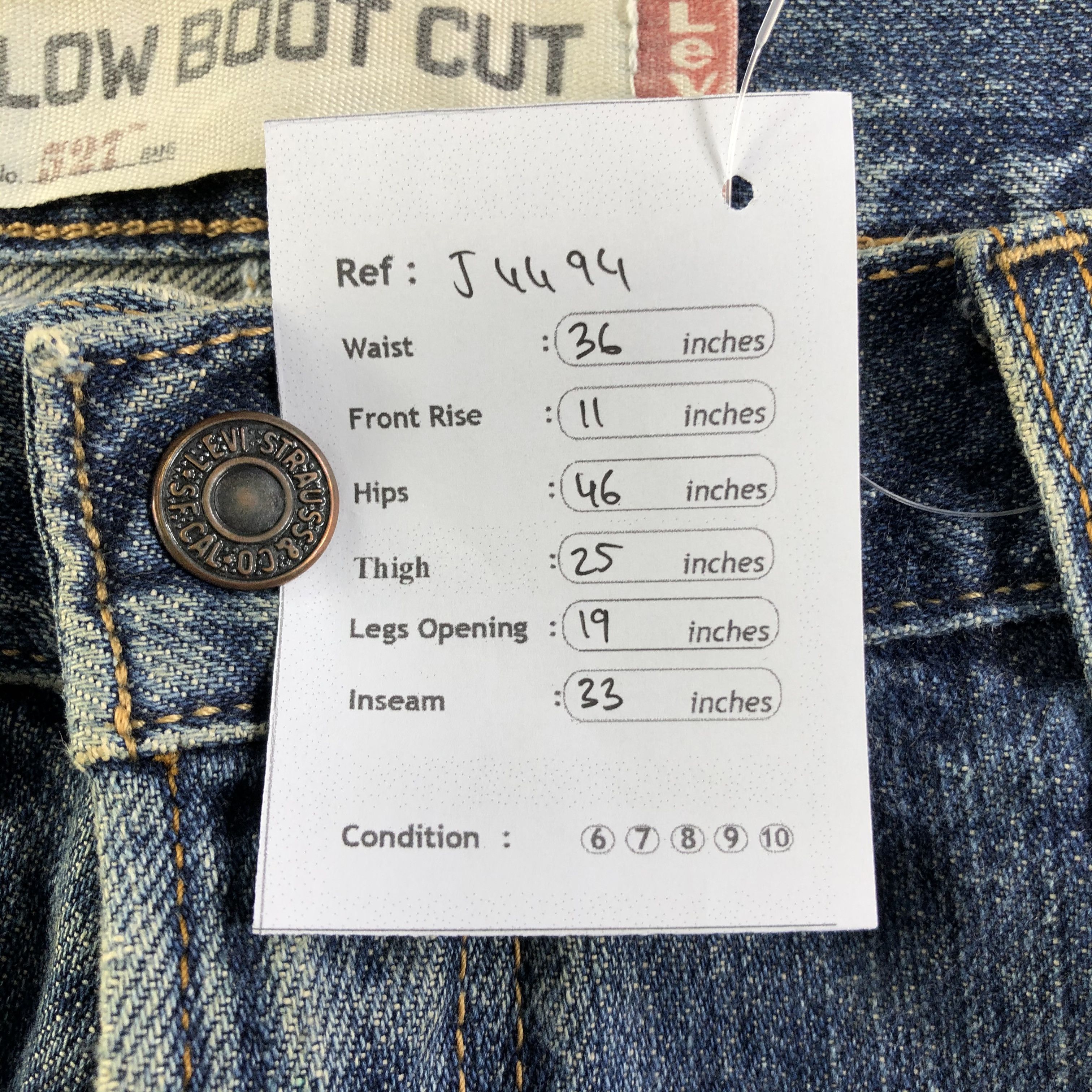 Levi's Vintage Levis 527 Flare Jeans-J4494 Size US 36 / EU 52 - 12 Thumbnail