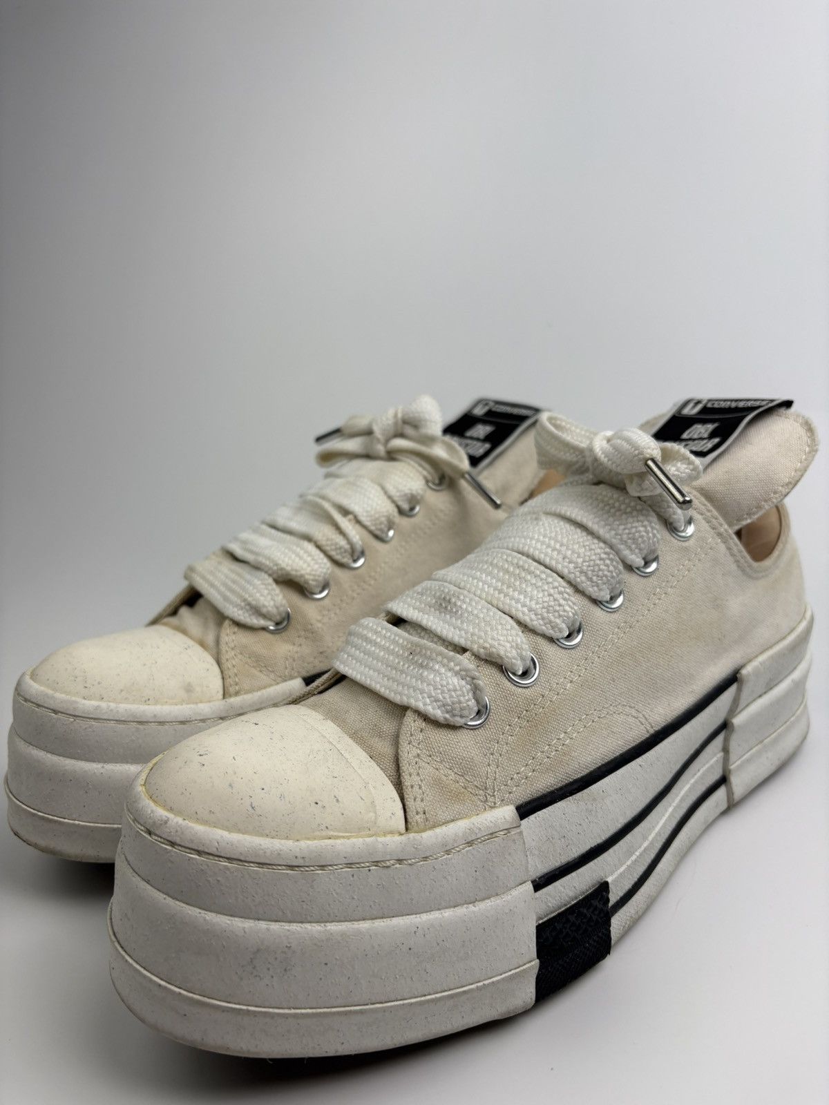 Converse × Rick Owens Drkshdw Rick Owens x Converse 70’s DBL DRKSTR Size US 8.5 / EU 41-42 - 4 Thumbnail
