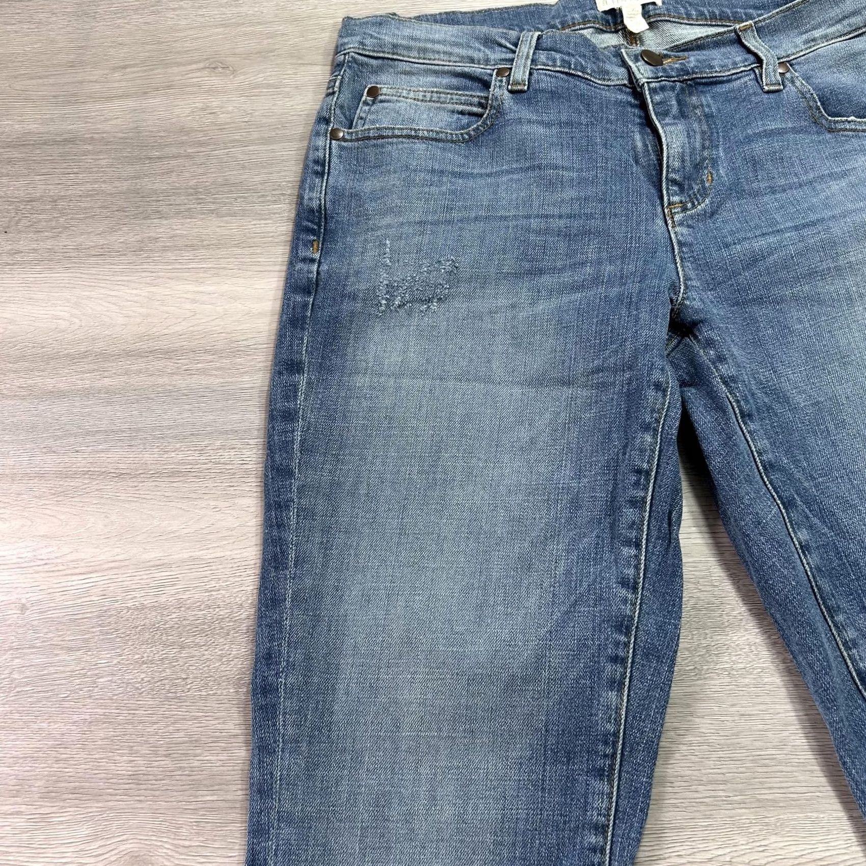 Eileen Fisher Eileen Fisher Jeans Womens 2 Blue Straight Leg Organic Cotton Stretch Denim Pants Size 26" / US 2 / IT 38 - 6 Thumbnail