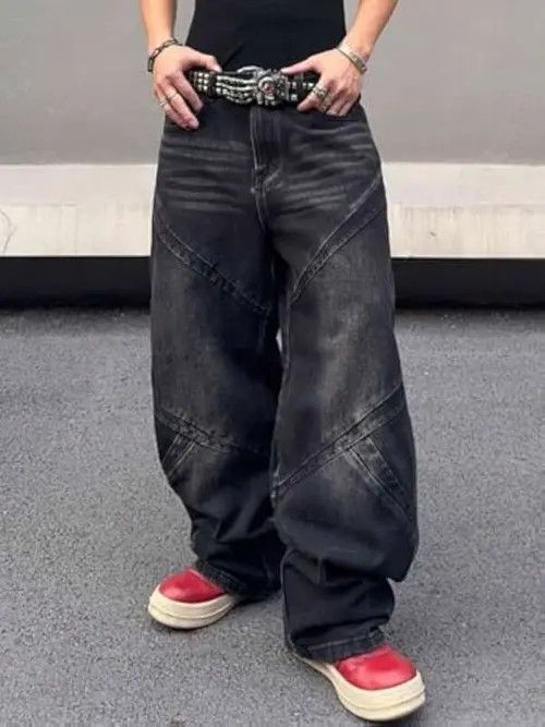 Japanese Brand × Vintage DRIP Street baggy Oversized jeans Y2K Size US 36 / EU 52 - 1 Thumbnail