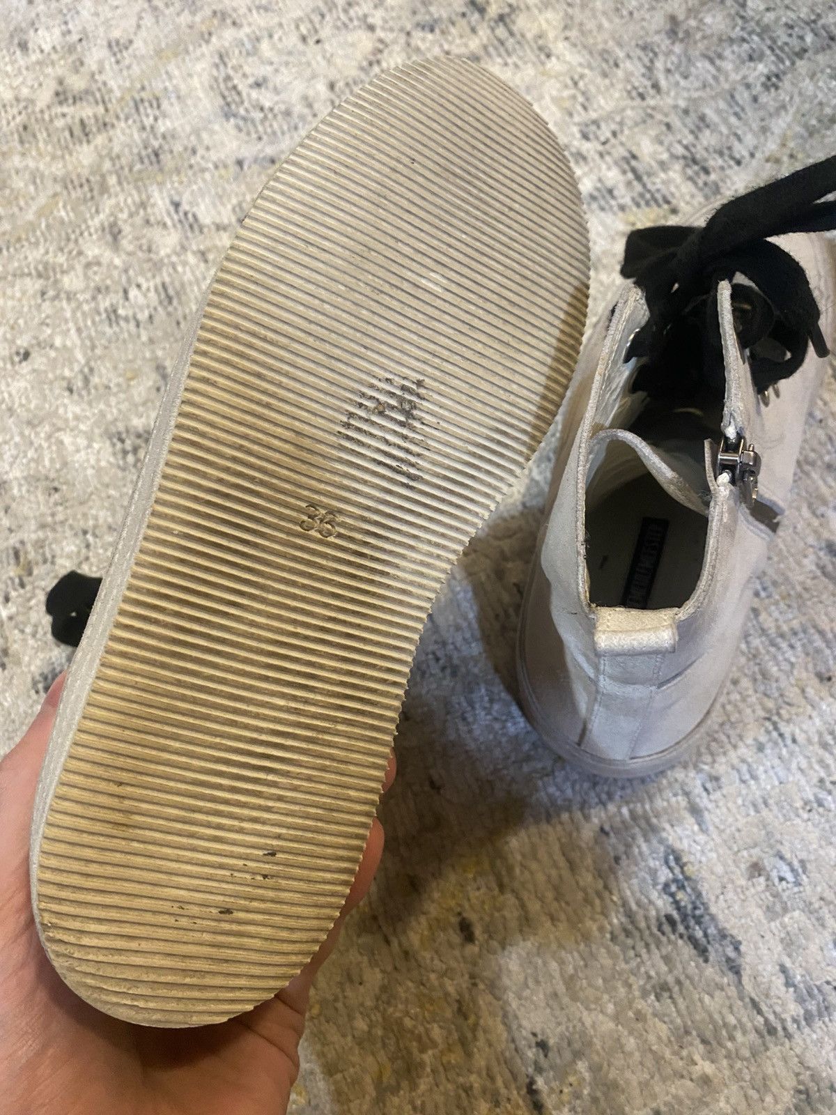 Ann Demeulemeester Ann Demeulemeester Raven White Sneakers Size US 6 / IT 36 - 5 Thumbnail