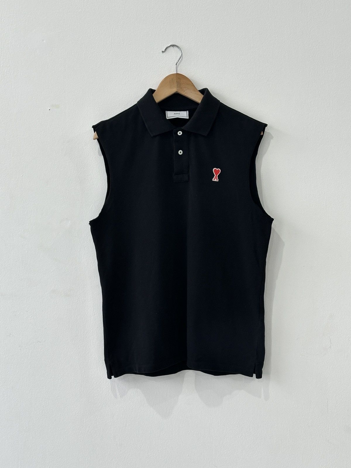 AMI × Designer Ami Polo Shirt Sleeveless Size US L / EU 52-54 / 3 - 1 Thumbnail