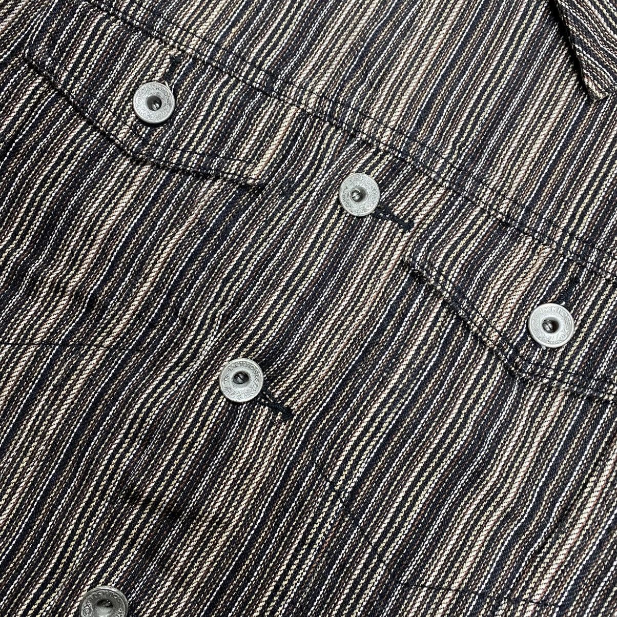 JACKROSE Jackrose Striped Denim Trucker Jacket Size US M / EU 48-50 / 2 - 7 Thumbnail