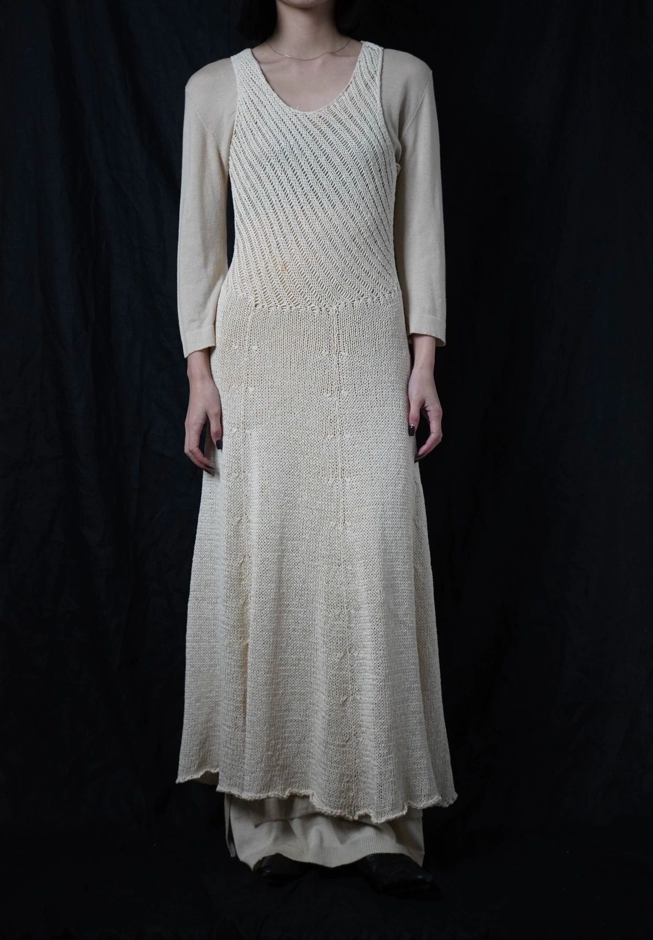 Yohji Yamamoto Yohji Yamamoto Y'S 1991ss Cotton Knit Vest Dress M Size M / US 6-8 / IT 42-44 - 8 Thumbnail