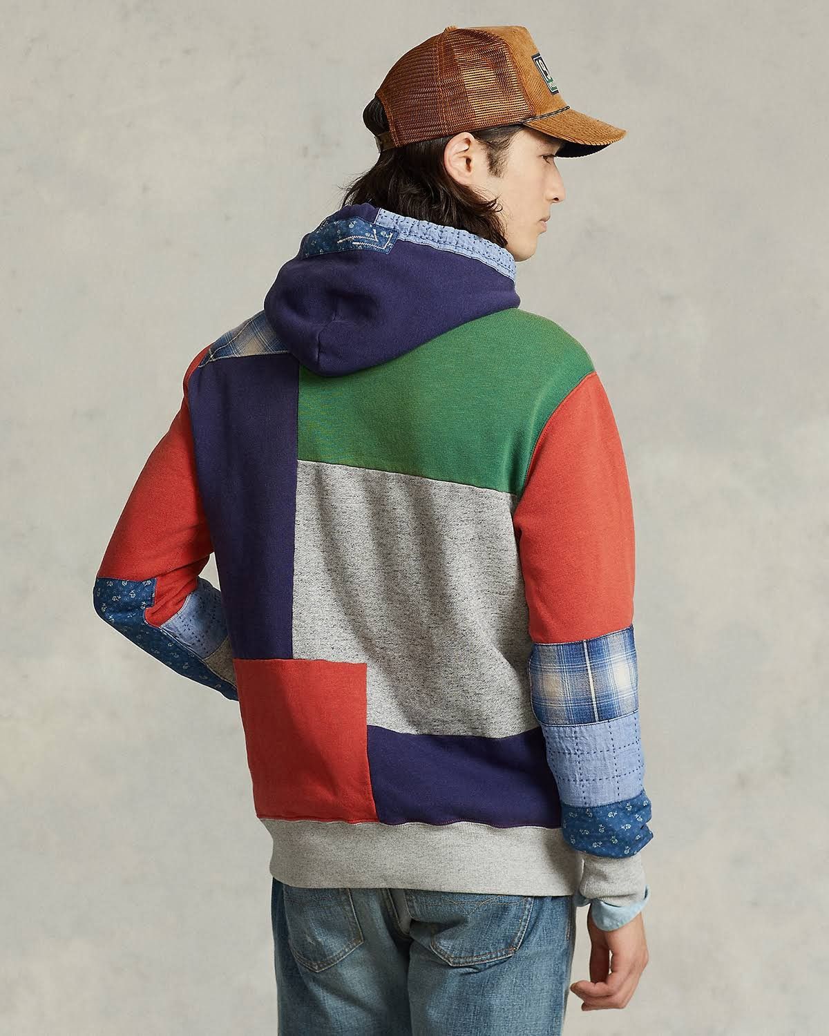 Polo Ralph Lauren Polo Ralph Lauren Patchwork pouch-pockets hoodie Americana Size US M / EU 48-50 / 2 - 16 Thumbnail