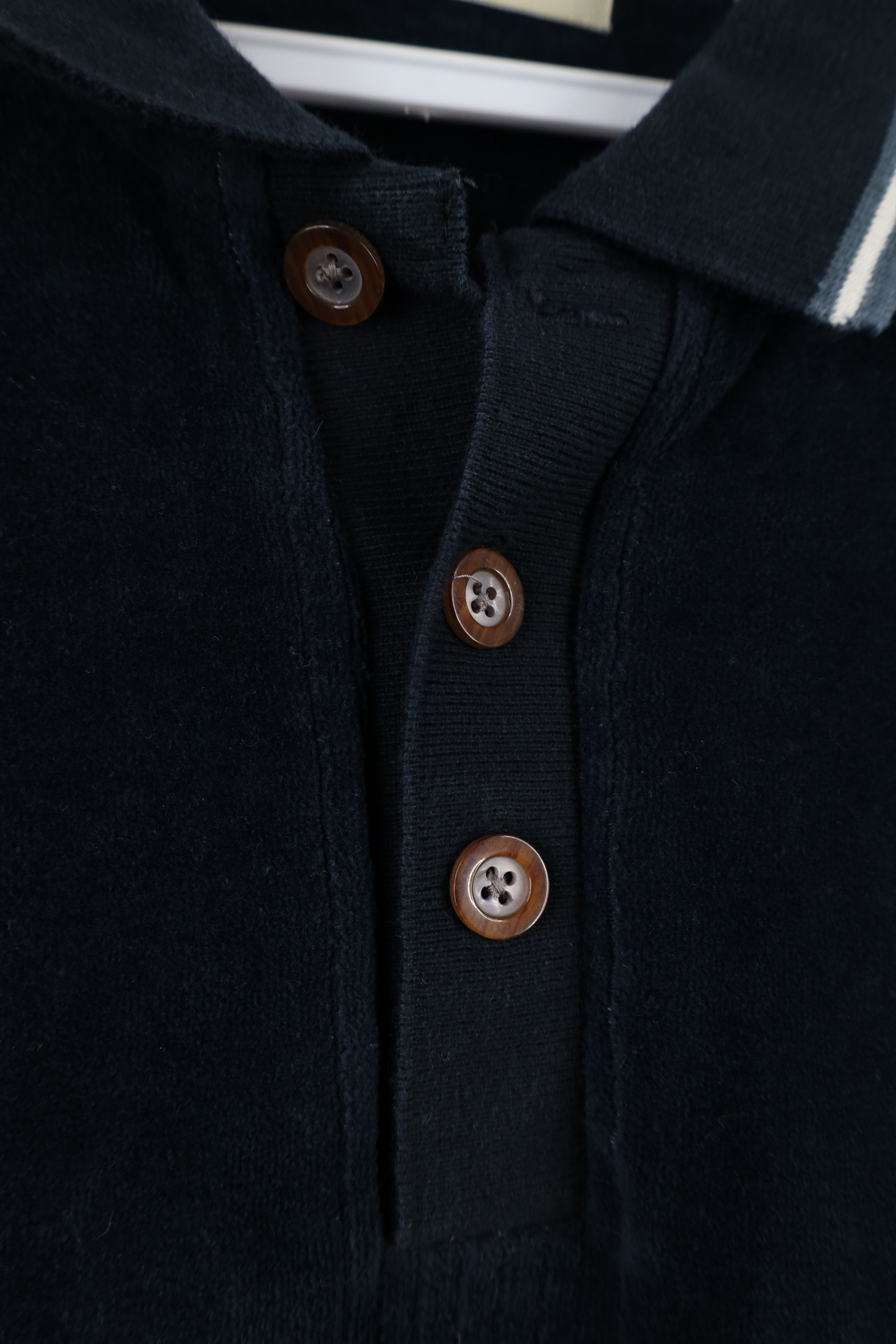 Vintage Vintage 90s Streetwear Velour Collared Long Sleeve Polo Size US XL / EU 56 / 4 - 4 Thumbnail