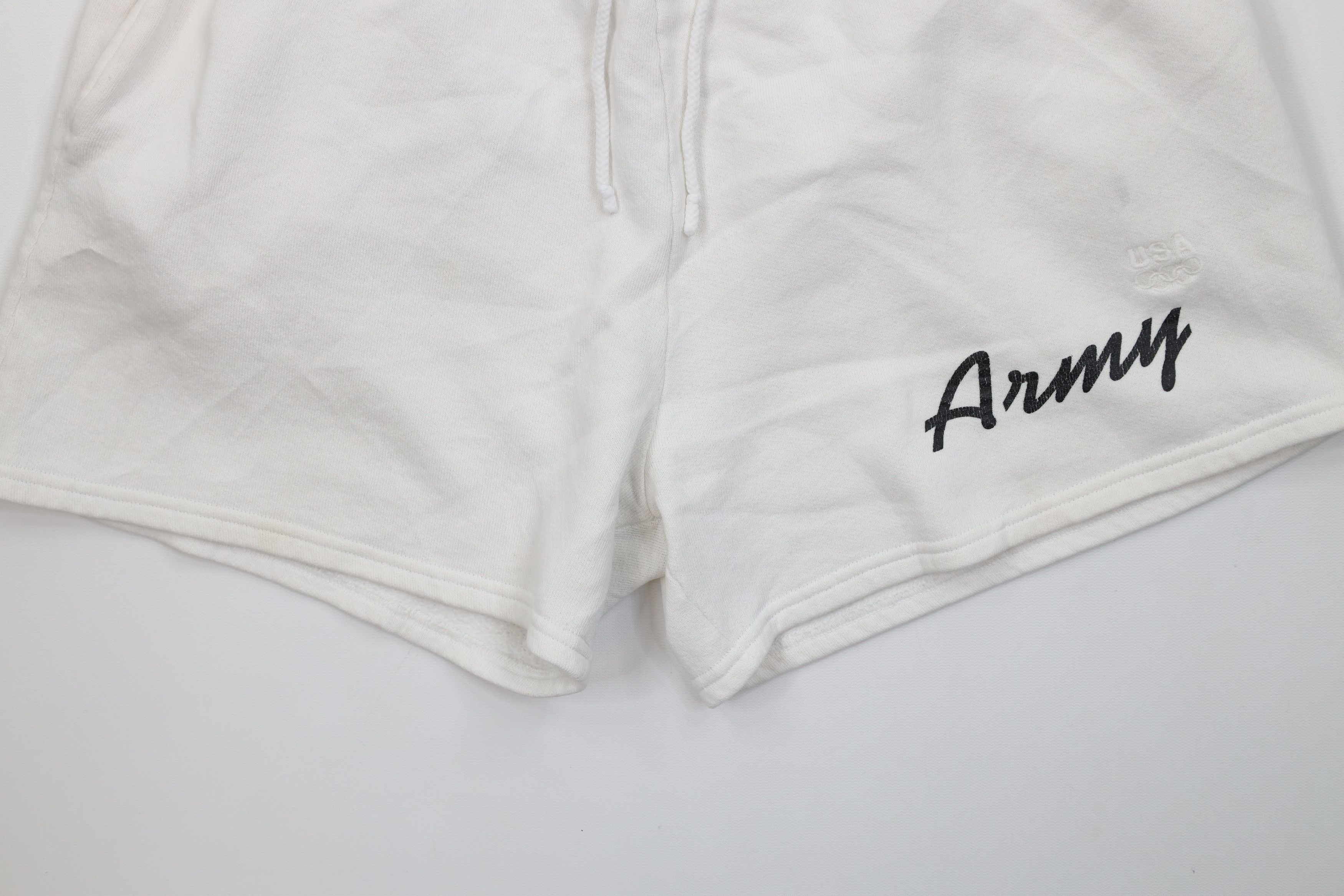 Vintage Vintage 90s USA Olympics Army Above Knee Shorts White USA Size US 34 / EU 50 - 4 Thumbnail