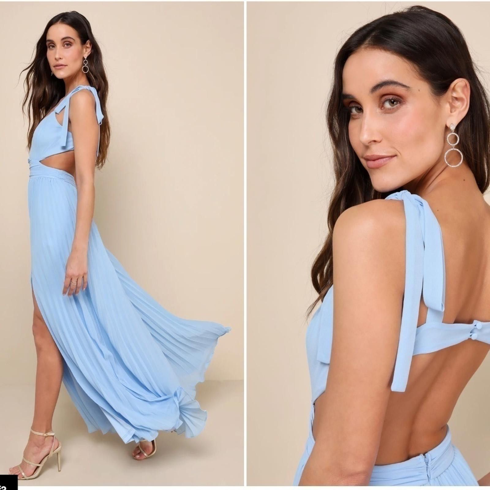 Lulus LULU's Prom Wedding Bridesmaid Sexy Romantic Flowy Maxi Size XS / US 0-2 / IT 36-38 - 2 Thumbnail