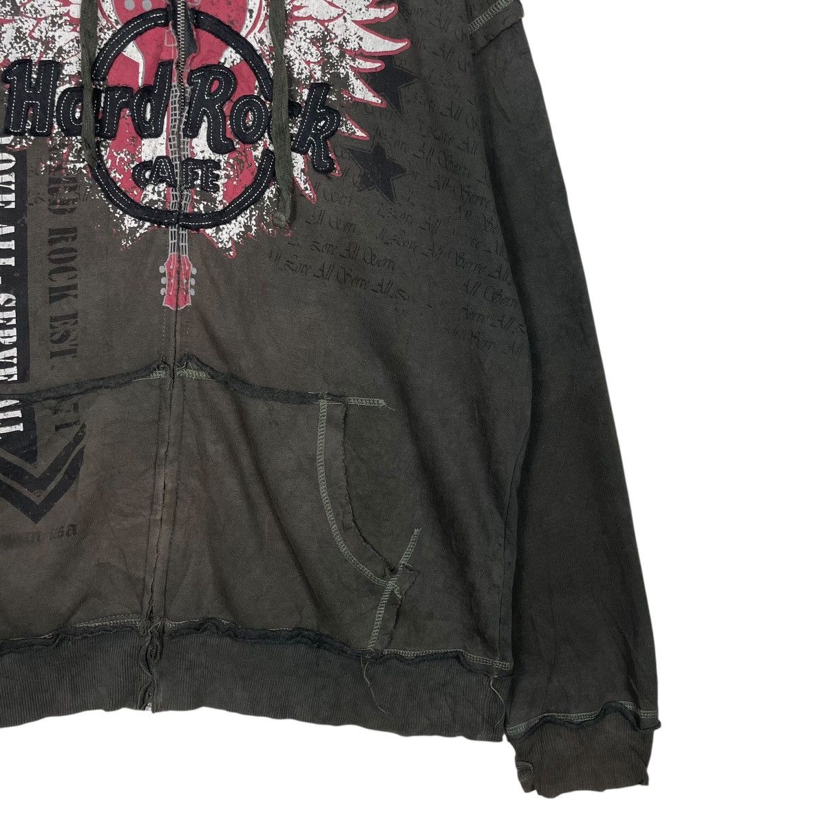 Hard Rock Cafe Hard Rock Cafe Zipper Hoodie Size US XL / EU 56 / 4 - 4 Thumbnail