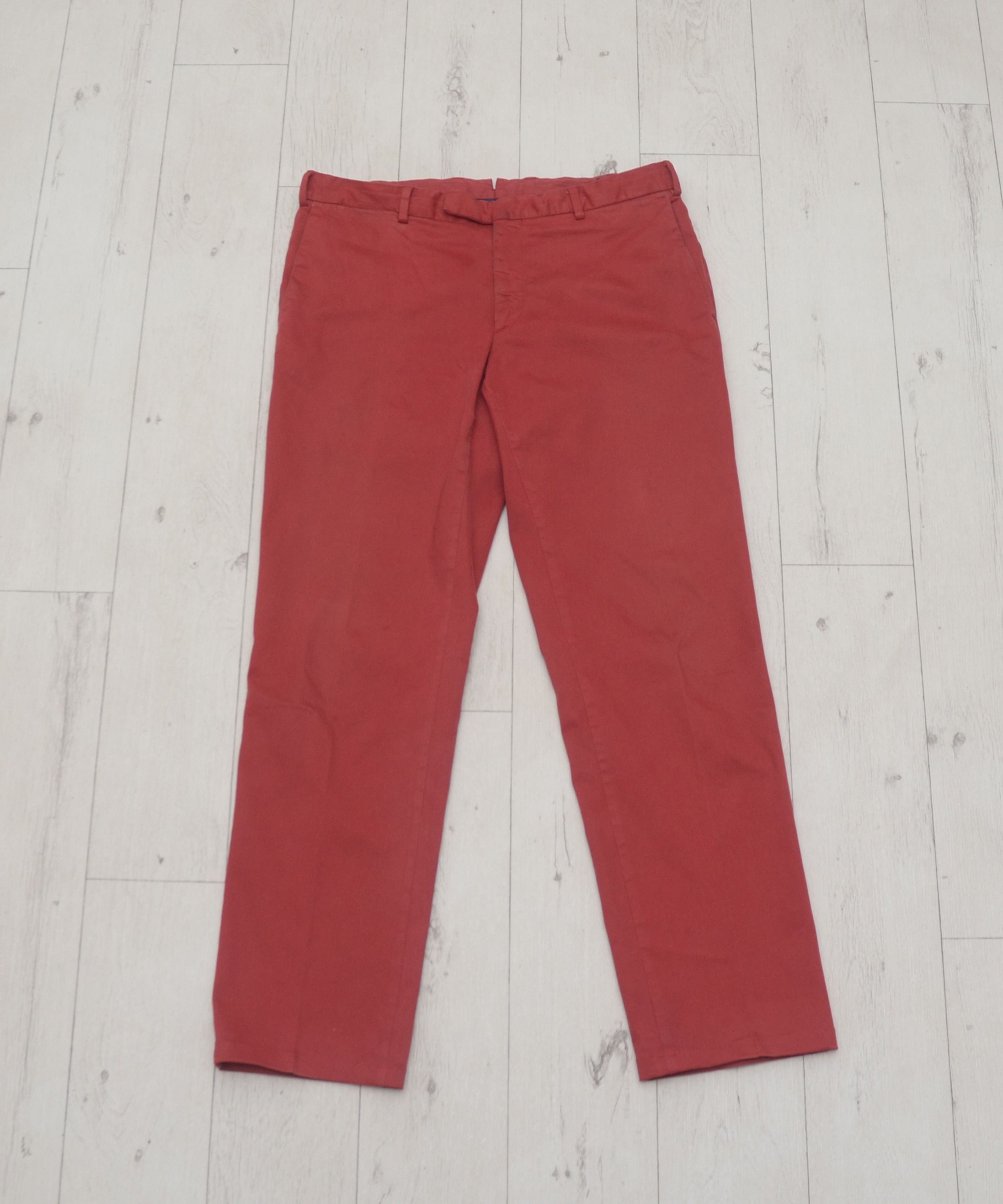 Polo Ralph Lauren × Ralph Lauren × Vintage Polo Ralph Lauren Vintage Red Cotton Chino Trousers Pants Size US 34 / EU 50 - 1 Thumbnail