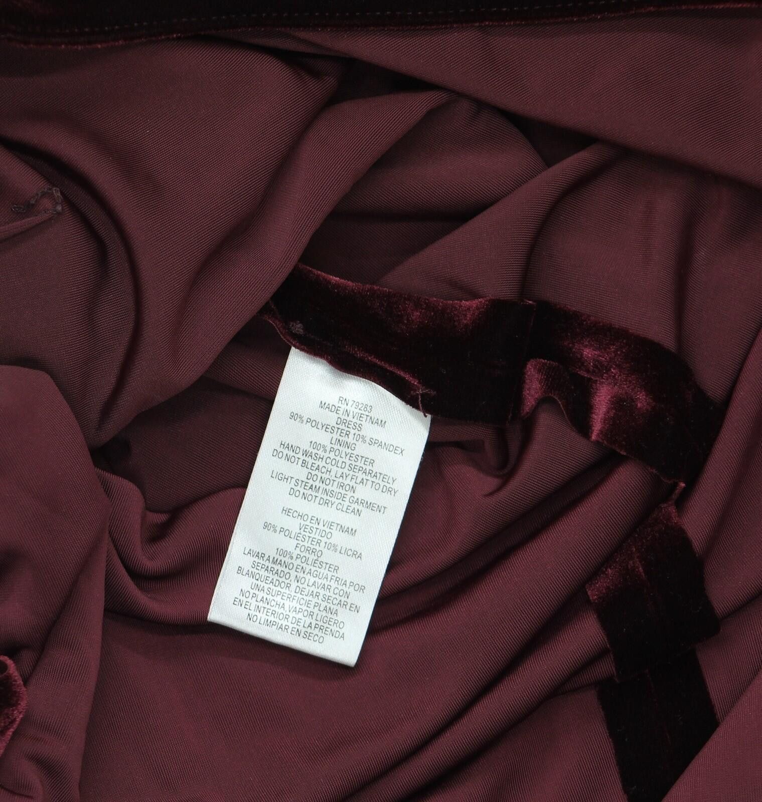 Other New Alex Evenings Quarter Sleeve Formal Gown Wine Red 4p Size S / US 4 / IT 40 - 4 Thumbnail