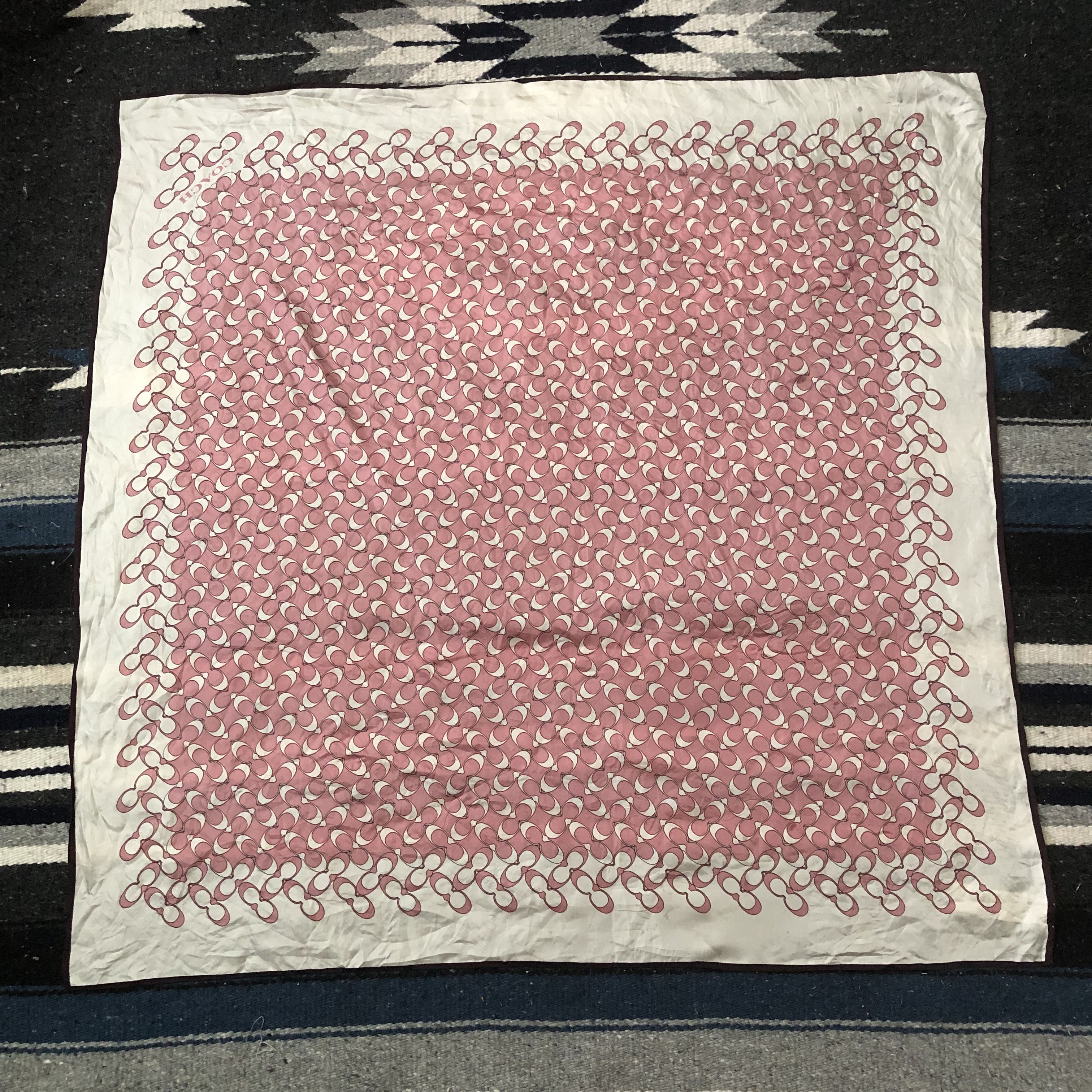 Coach 2019 Coach Monogram Logo Gray Silk Wool Scarf Size ONE SIZE - 1 Thumbnail