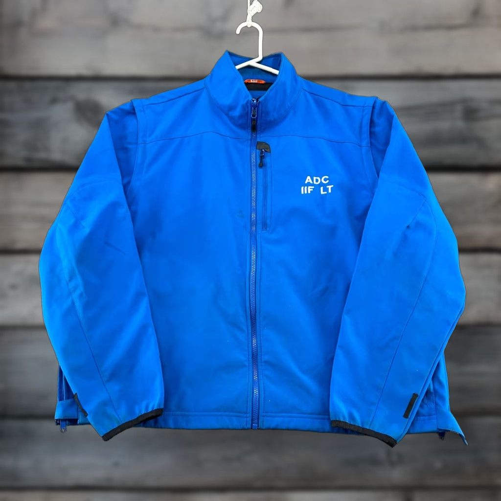 Vintage 511 Tactical Jacket Men 2XL Windbreaker Blue Polyester Fleece Lined Full Zip Lined Regular Outdoor Workwear Casual Shirt? Size US XXL / EU 58 / 5 - 1 Thumbnail