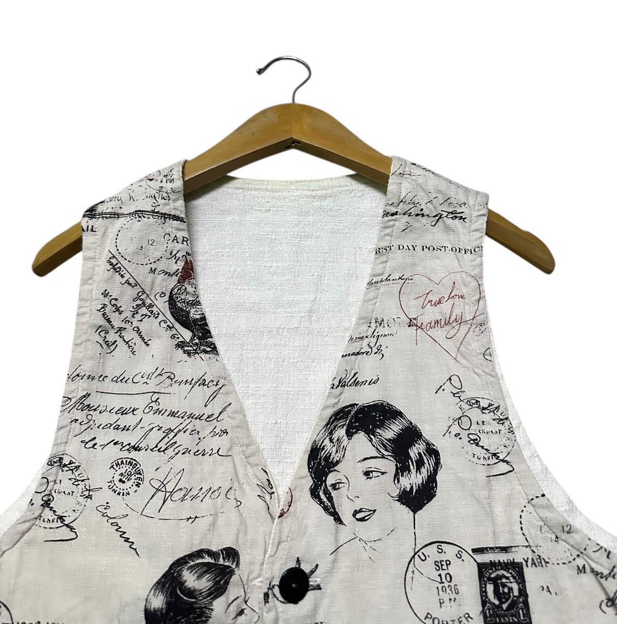 Japanese Brand Glad hand reversible vest Size US M / EU 48-50 / 2 - 2 Thumbnail