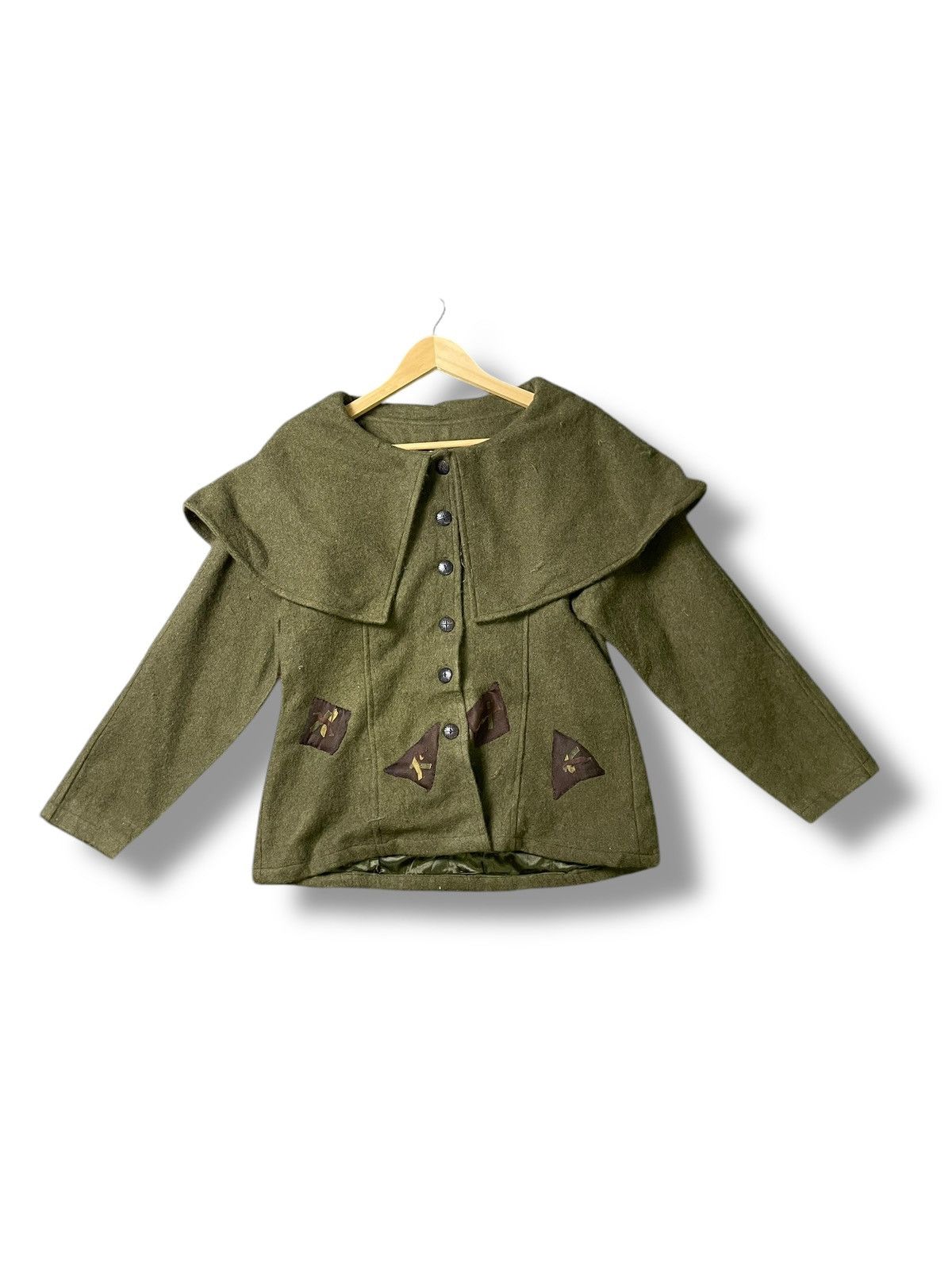 Designer × Vintage Vintage Spica Wool Cashmere Style Coat (48) Size XS / US 0-2 / IT 36-38 - 1 Thumbnail