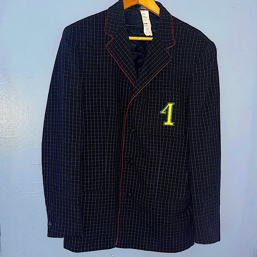 image of Authentic Vintage Gianni Versace Black Medusa Button Blazer, Men's (Size 48R)