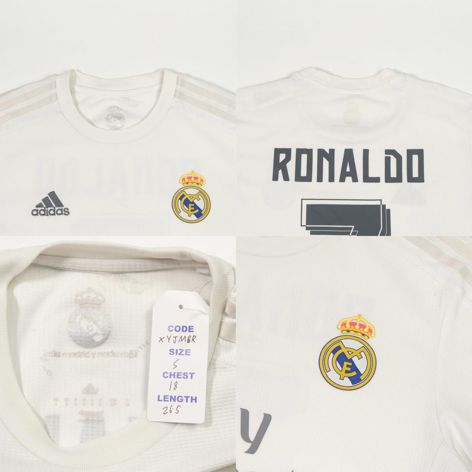 Adidas 2015/16 Real Madrid Home Shirt Ronaldo (S) Size US S / EU 44-46 / 1 - 5 Thumbnail