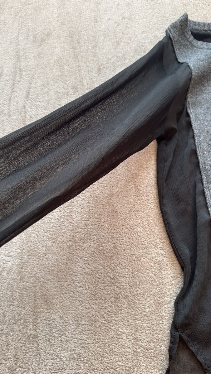 Japanese Brand Archive Yohji Yamamoto CDG LGB Style Angora Mesh LongSleeve Size US XS / EU 42 / 0 - 3 Thumbnail