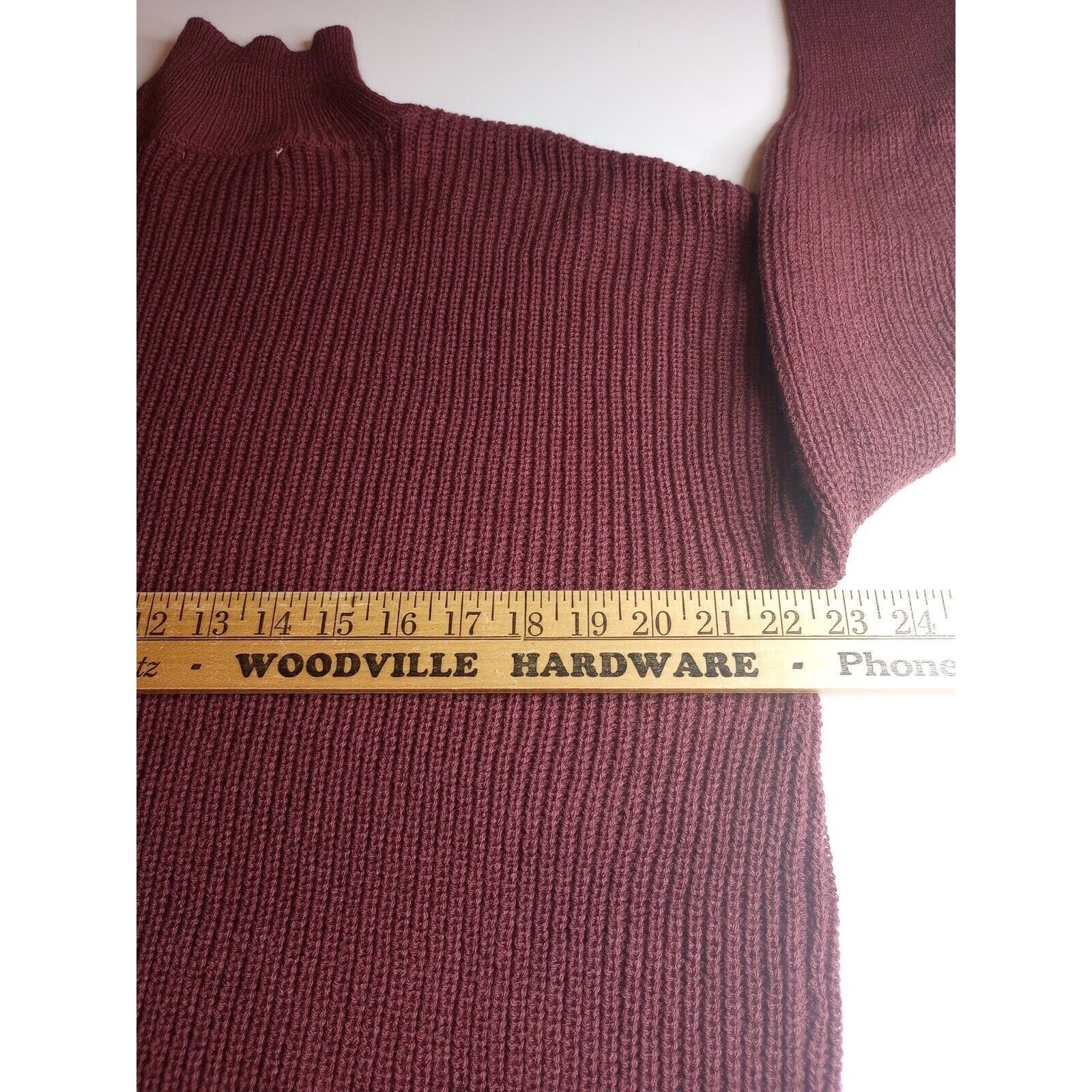 Other Love Change Italy Sweater Women's L Mock Neck Purple Acrylic Size L / US 10 / IT 46 - 7 Thumbnail