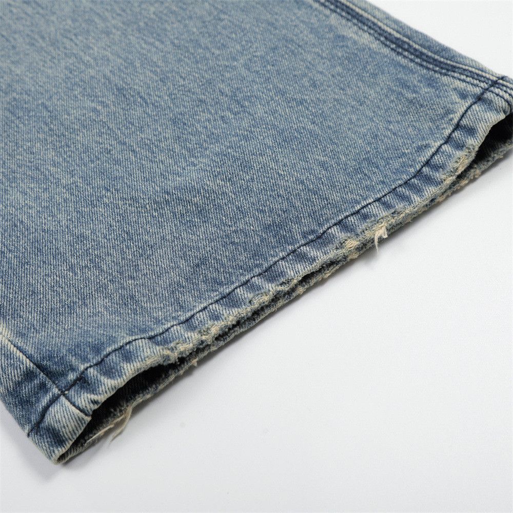 Vintage Loose-fitting men's punk gradient distressed jeans Size US 32 / EU 48 - 5 Thumbnail