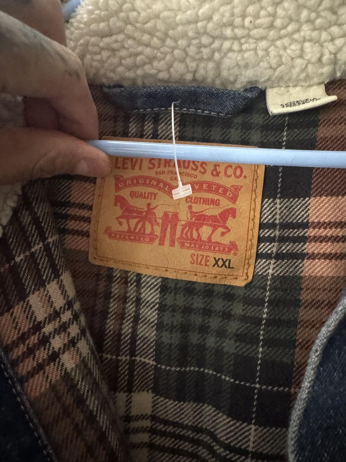 Levi's Levis Sherpa Denim Jacket Size US XXL / EU 58 / 5 - 2 Thumbnail