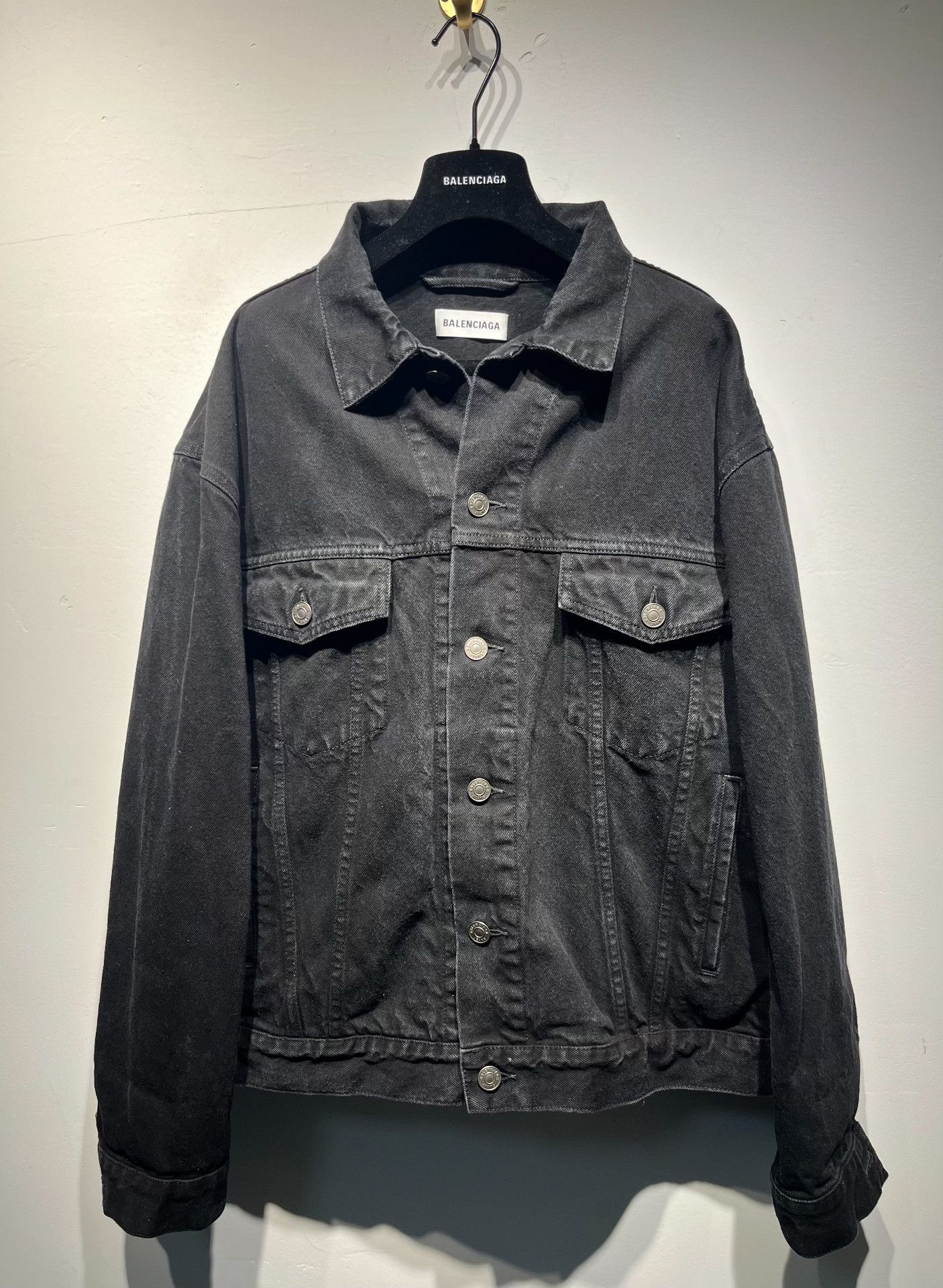 Balenciaga Balenciaga Retro Denim Black Jacket 34 Women Size XS / US 0-2 / IT 36-38 - 1 Thumbnail