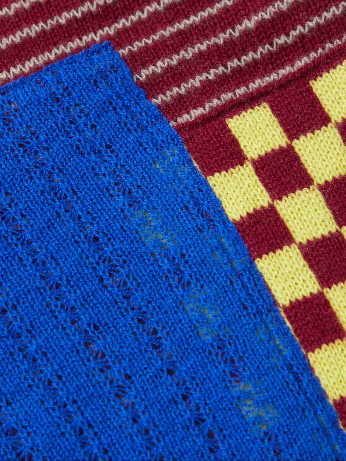 Moyen Patchwork Mercerised Wool And Cashmere-Blend Sweater, Men's — image 3 of 5