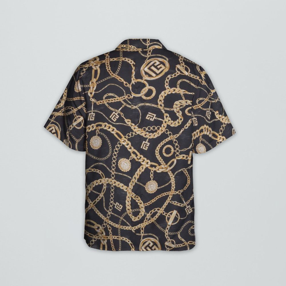 Designer Graphic-Print Shirt – Chaînes Pattern Size US L / EU 52-54 / 3 - 4 Thumbnail