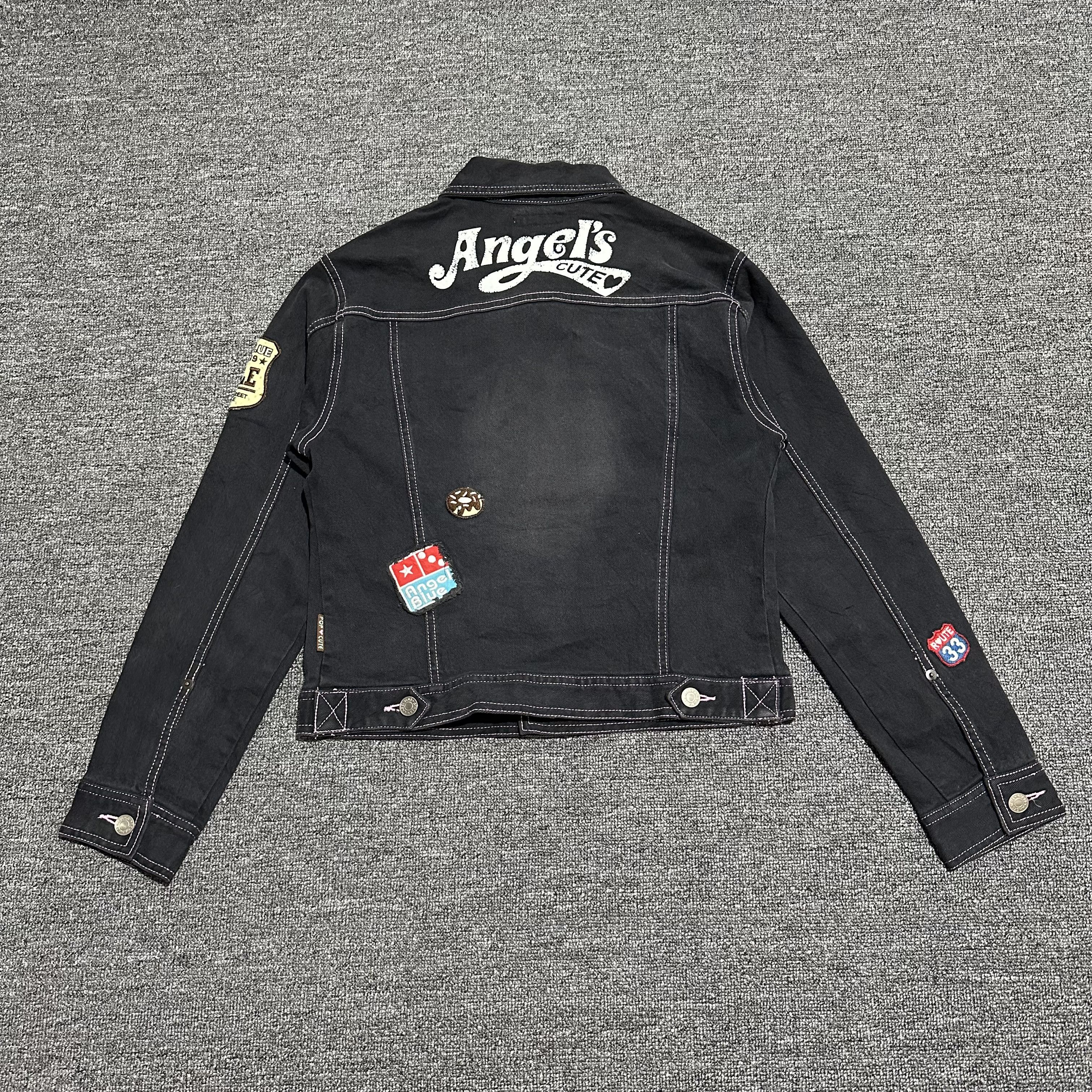Angel Blue Angel Blue Patch Denim Jacket Size L / US 10 / IT 46 - 6 Thumbnail