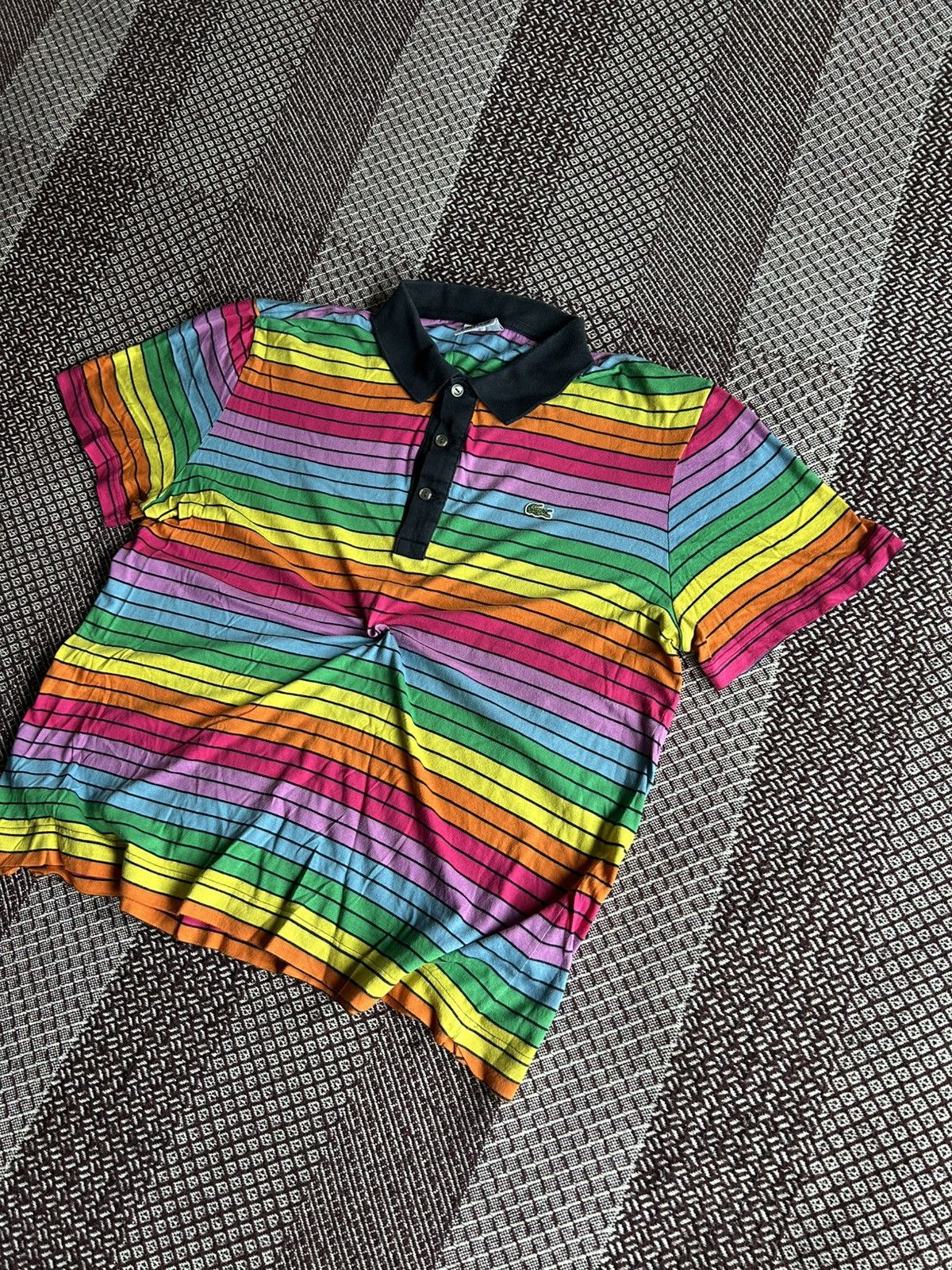 Lacoste Lacoste Multicoloured Polo T-shirt Streetwear Style Size 4 Size US M / EU 48-50 / 2 - 2 Thumbnail