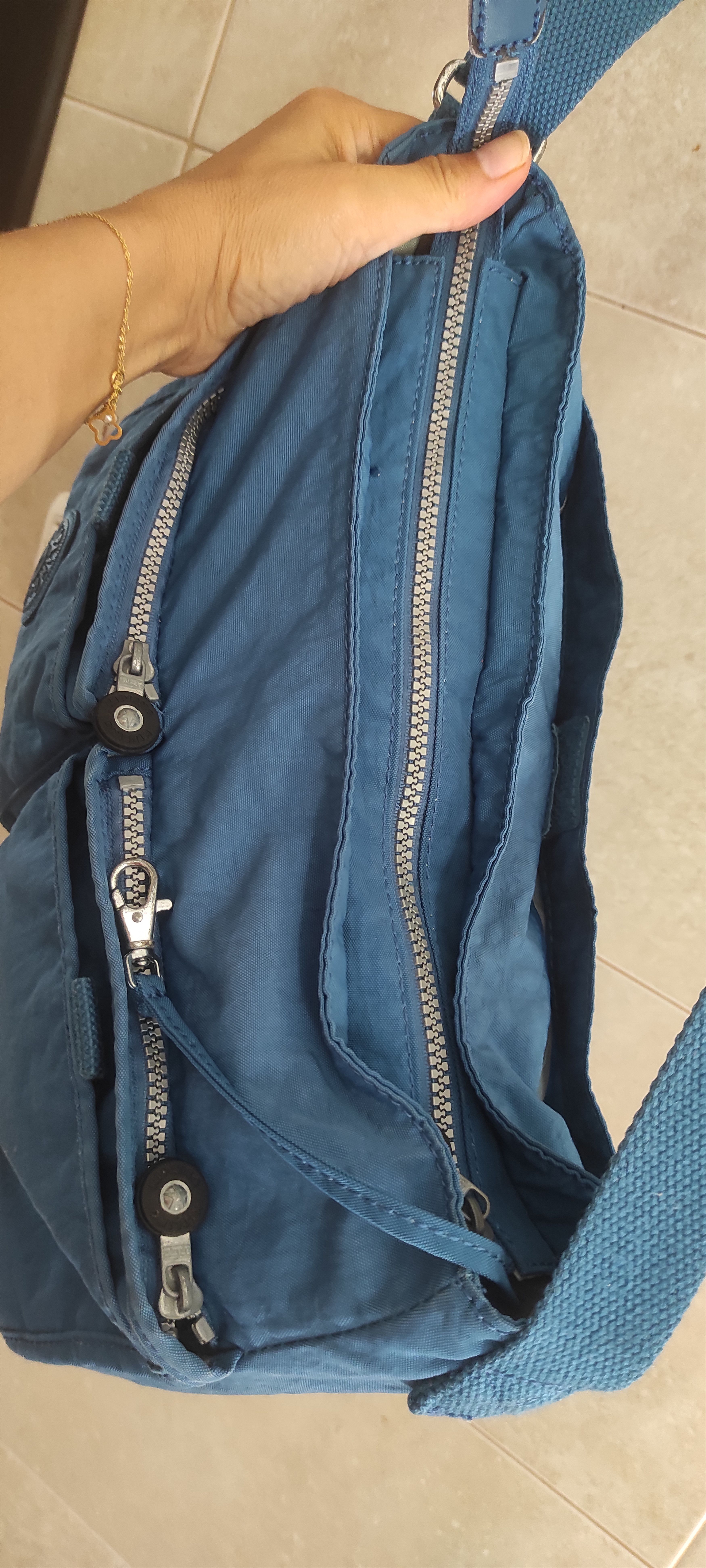 Other Kipling Shoulder Bag Women Havana Blue Multi Pockets Size ONE SIZE - 11 Thumbnail