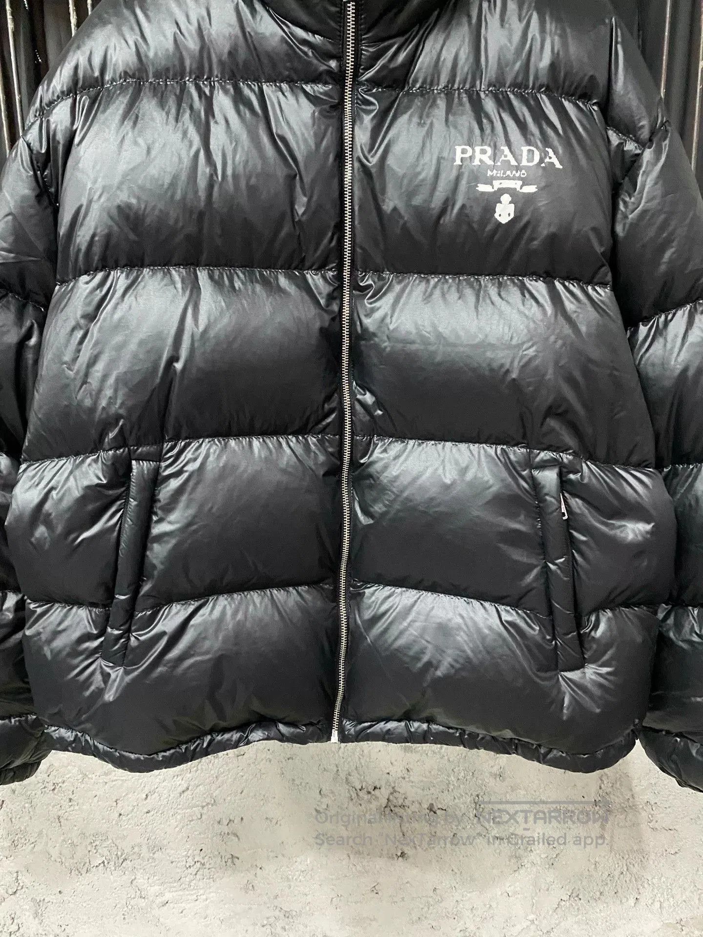 Prada prada black puffer jacket in size xl. Size US XL / EU 56 / 4 - 3 Thumbnail