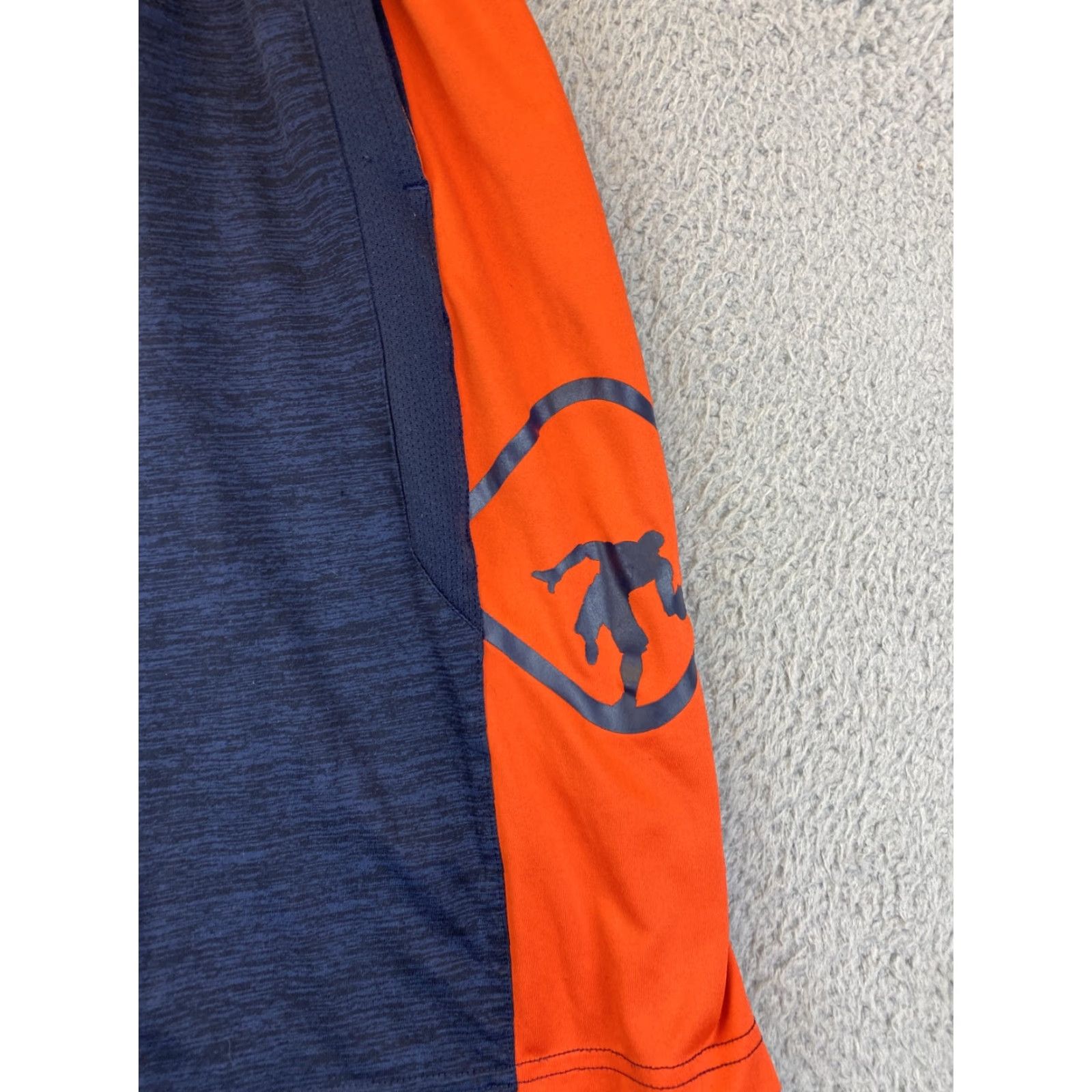 Vintage And1 Mens Basketball Gym Workout Running Shorts Orange Blue M Loose 76-13 Size US 31 - 2 Thumbnail