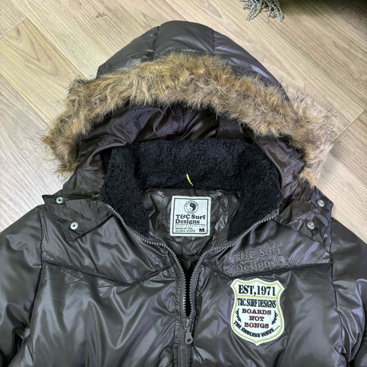 Vintage T&C Surf Fur jacket down puffer If6was9 LGB Style