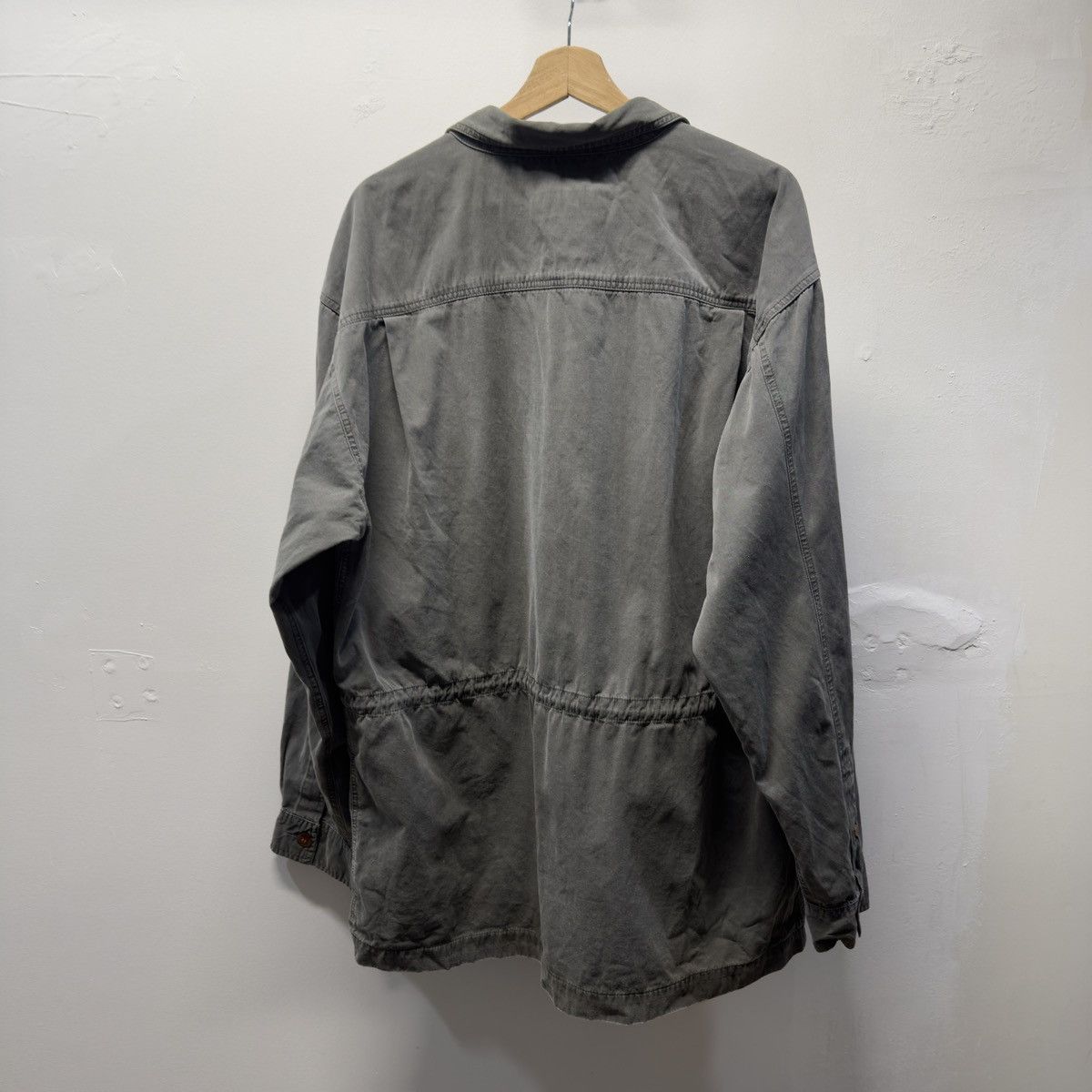 Vintage Faded Grey Cotton Jacket ERD Grunge Chrome Size US XL / EU 56 / 4 - 2 Thumbnail