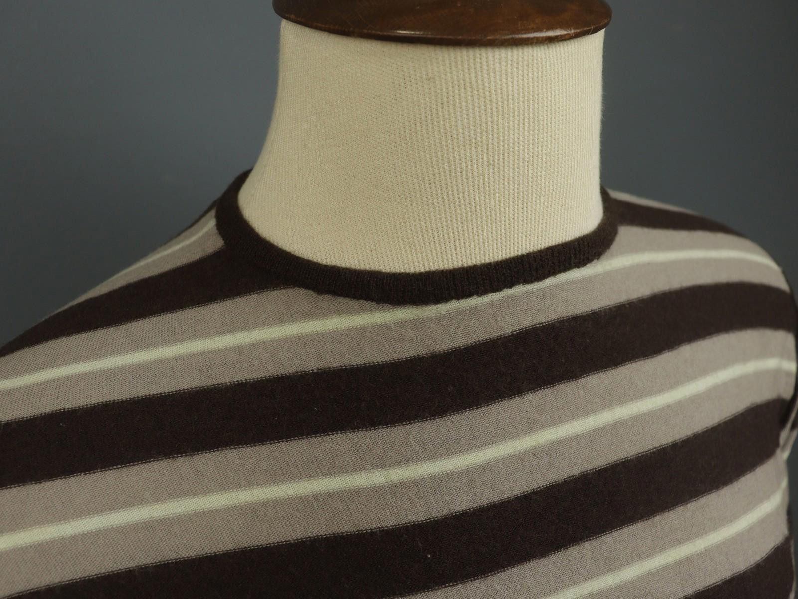 John Smedley John Smedley Multi Striped Pullover Sweater Size XL Size US XL / EU 56 / 4 - 4 Thumbnail