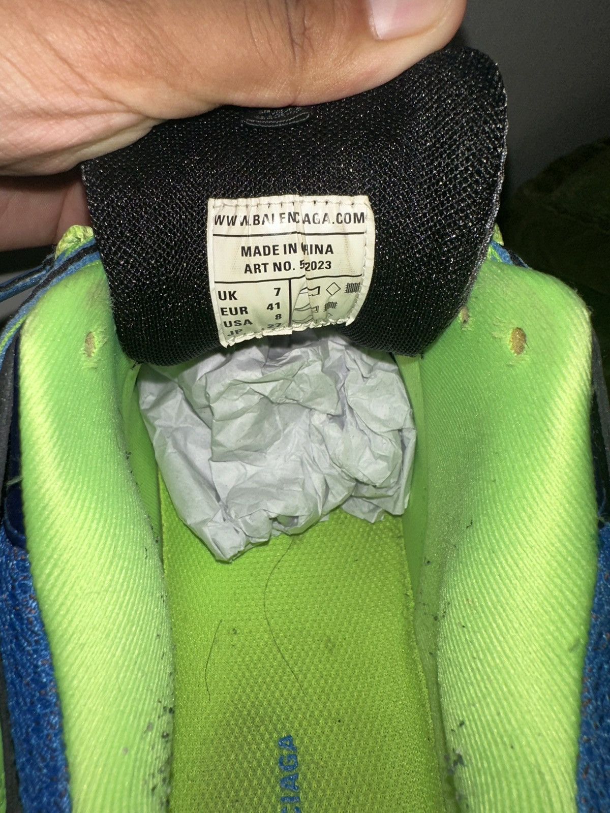 Balenciaga Balenciaga Track Sneaker 'Black Blue' Size US 8 / EU 41 - 6 Thumbnail