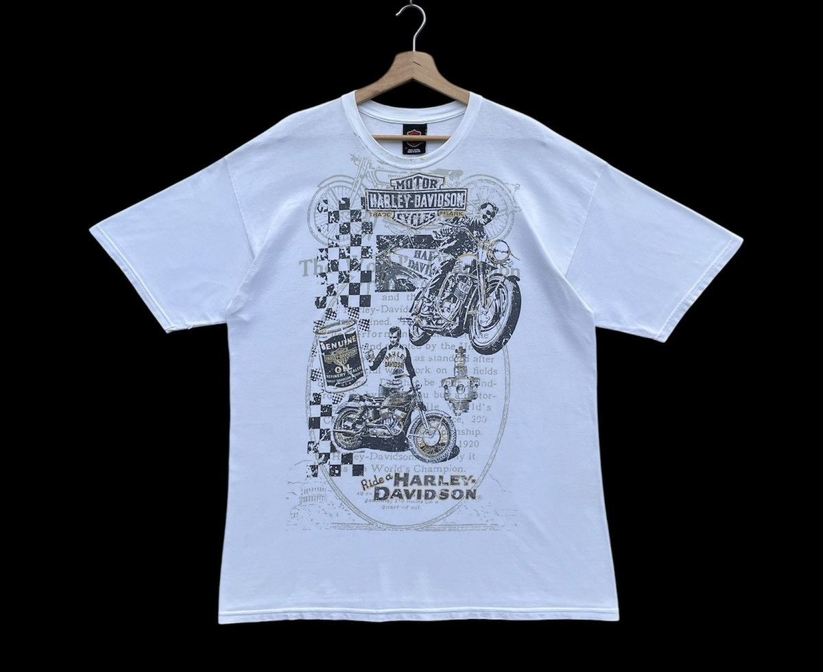Harley Davidson RARE🔥 Vintage Harley Davidson Men's Graphic T-shirt Size US XL / EU 56 / 4 - 1 Thumbnail