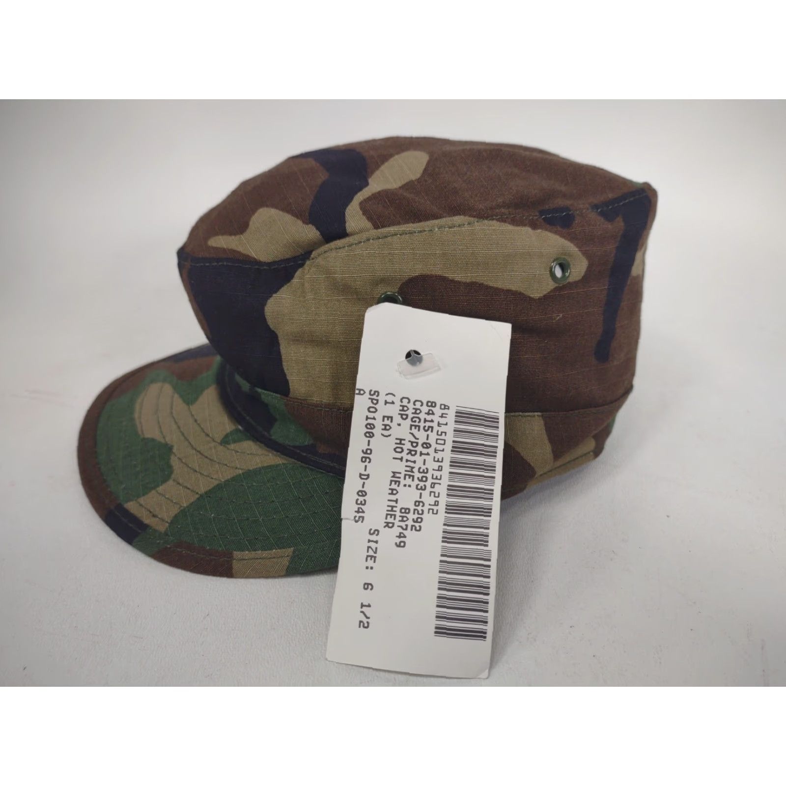 Vintage VINTAGE US Army Military Issue BDU Woodland Camo Hot Weather Cap Hat Size 6 1/2 NEW Size ONE SIZE - 3 Thumbnail