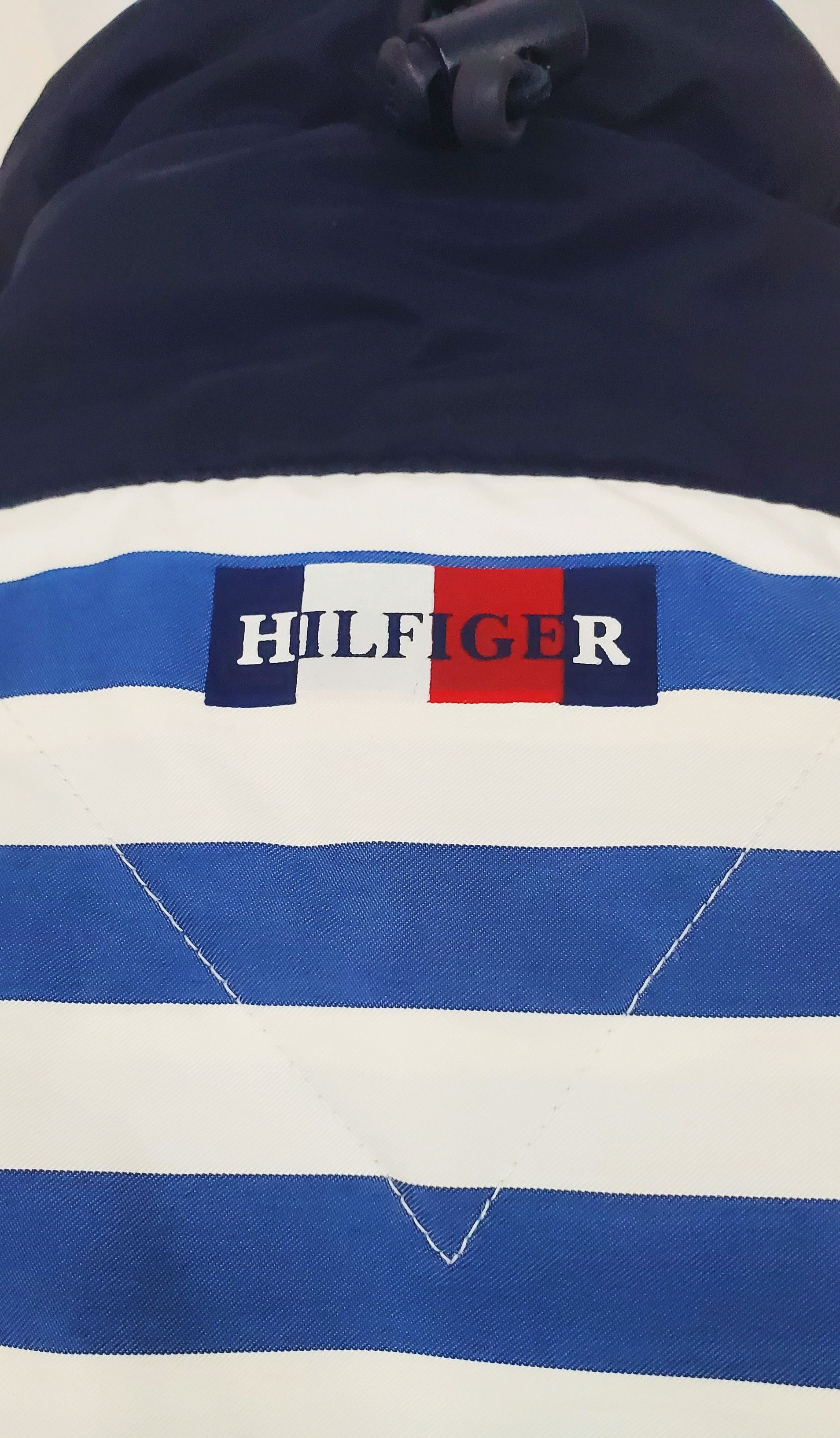 Tommy Hilfiger Tommy Hilfiger Striped Half Zip Shirt Drawstring Hem Size US M / EU 48-50 / 2 - 8 Thumbnail