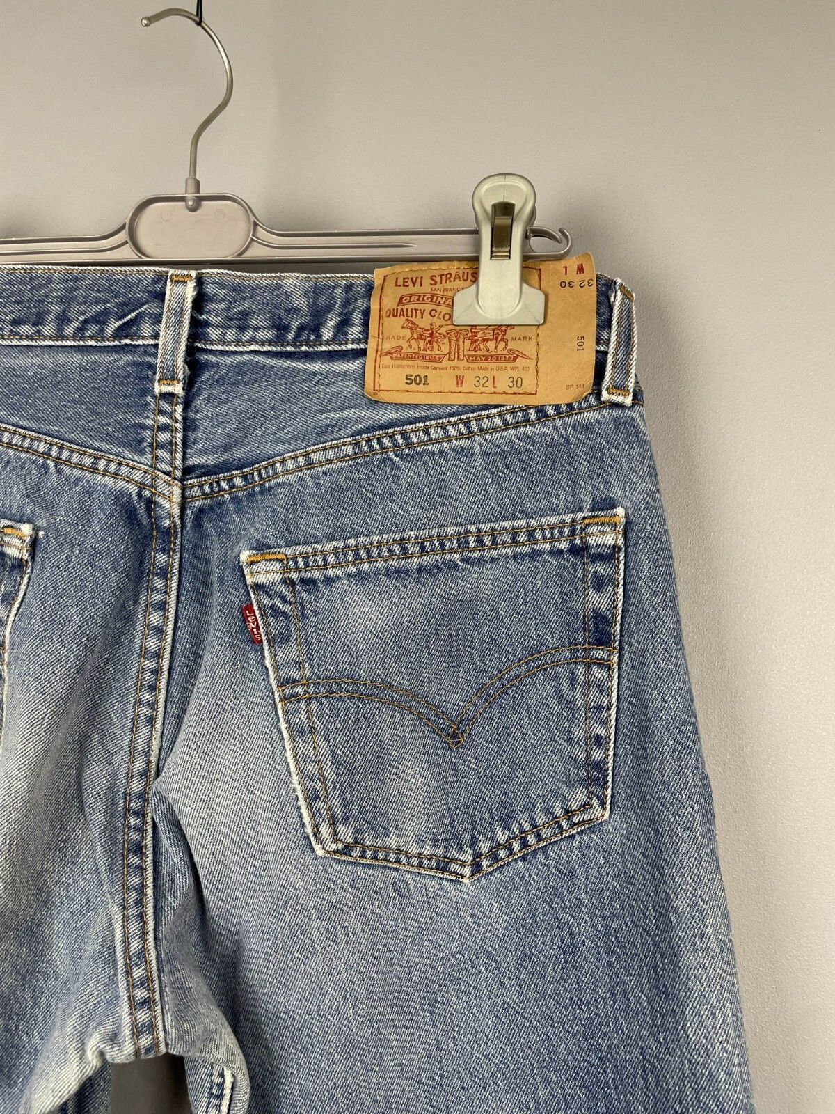 Levi's × Vintage Levis 501 Made in USA Vintage Denim Jeans BUTTON FLY 90s Size US 32 / EU 48 - 8 Thumbnail