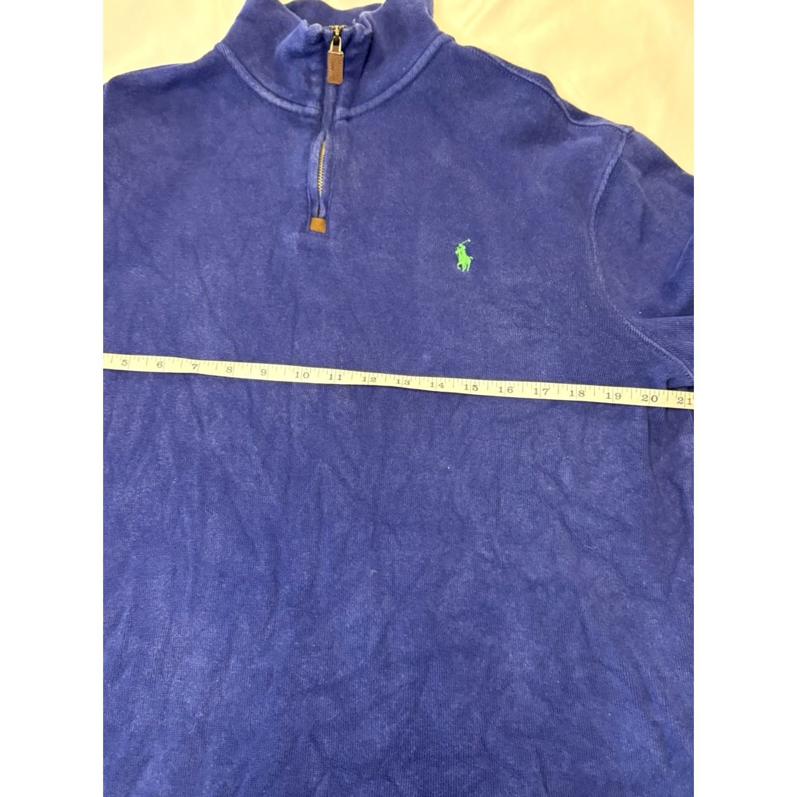 Ralph Lauren Ralph Lauren Sweater Blue Knit 1/4 Zip Pullover Mens M Casual Preppy Size US M / EU 48-50 / 2 - 4 Thumbnail