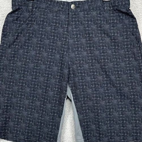 Adidas Adidas Chino Golf Shorts Mens 32 Grey Geometric Athletic Flat Front Stretch Logo Front Flat Front Pockets Casual Outdoor Sports Mens Size US 32 / EU 48 - 2 Thumbnail
