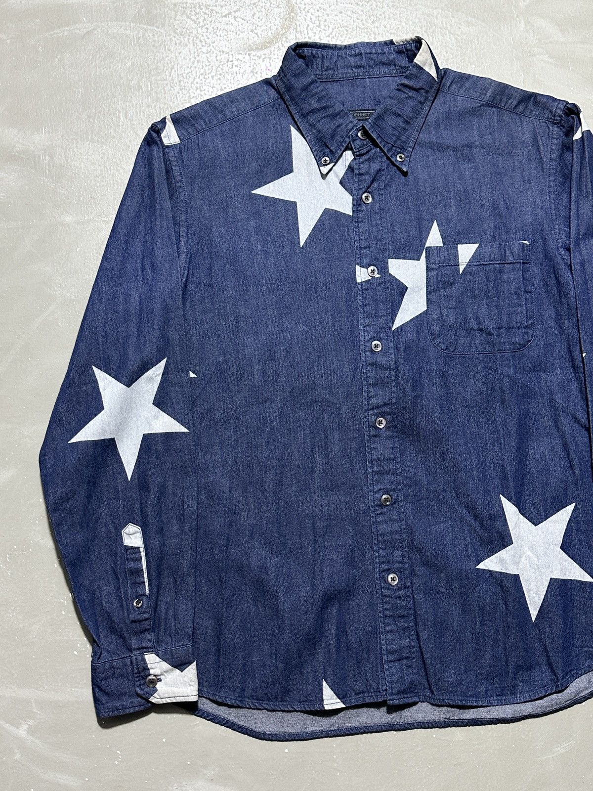 Sophnet. Sophnet. Star Denim Button Down Shirt Size US M / EU 48-50 / 2 - 4 Thumbnail